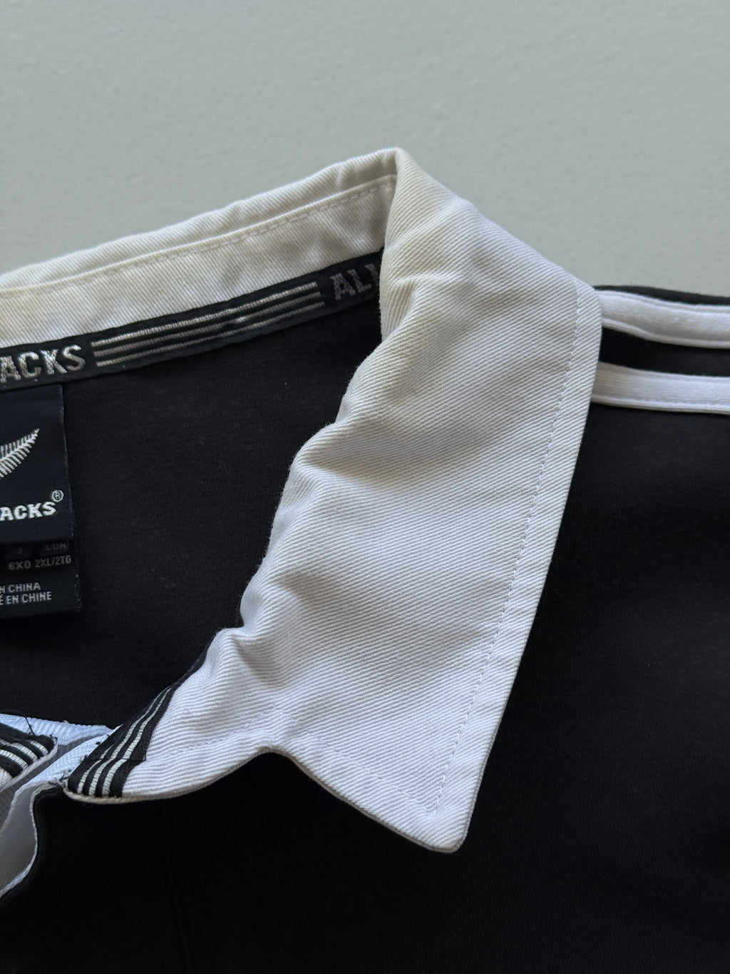 Adidas All Blacks New Zealand Rugby 00's Vintage Jersey Polo Shirt - XL