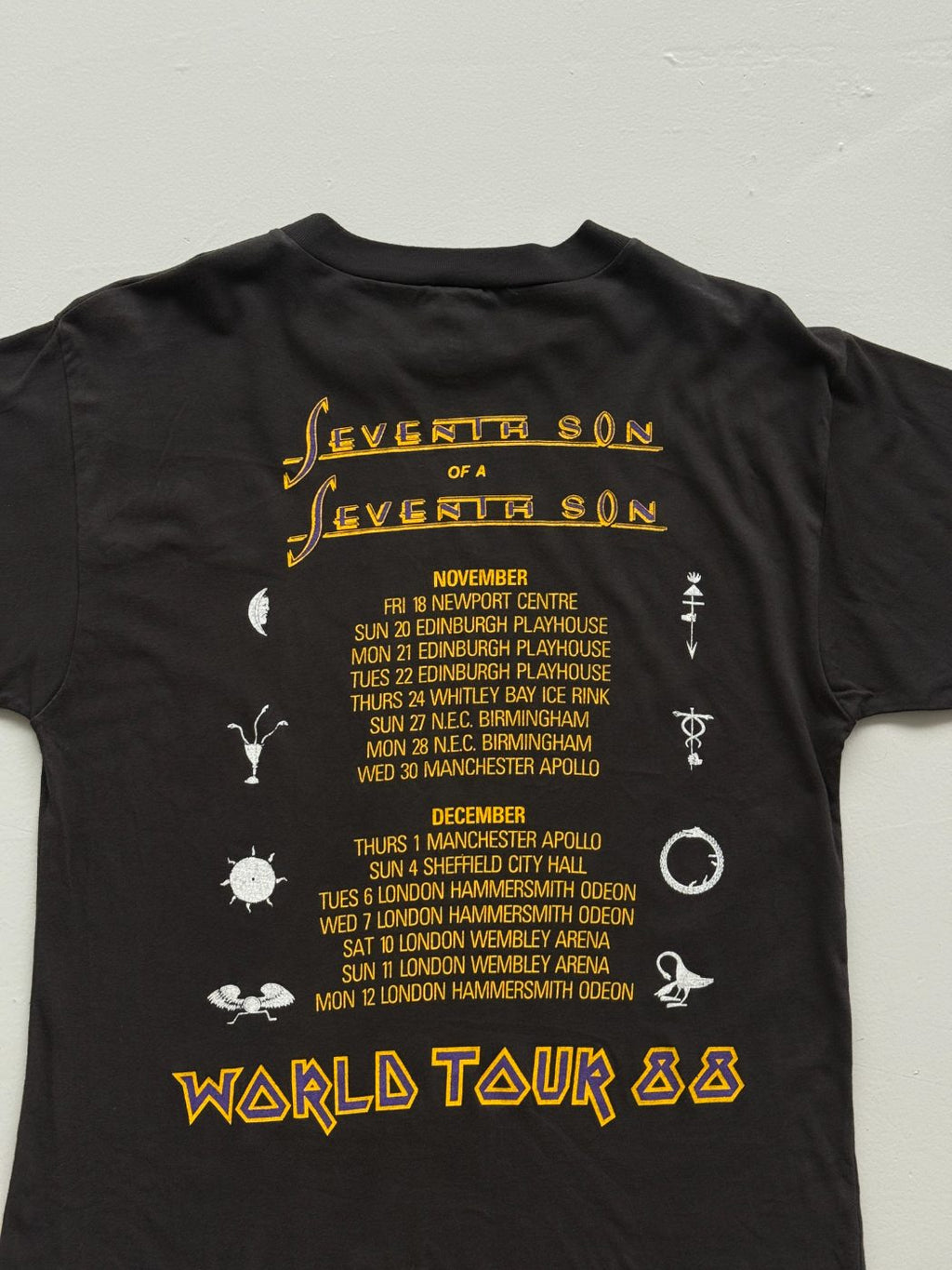 Iron Maiden Seventh Son of a Seventh Son World Tour 88 Vintage Band T-Shirt - Me