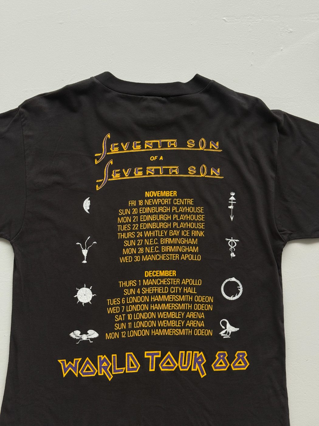 Iron Maiden Seventh Son of a Seventh Son World Tour 88 Vintage Band T-Shirt - Me