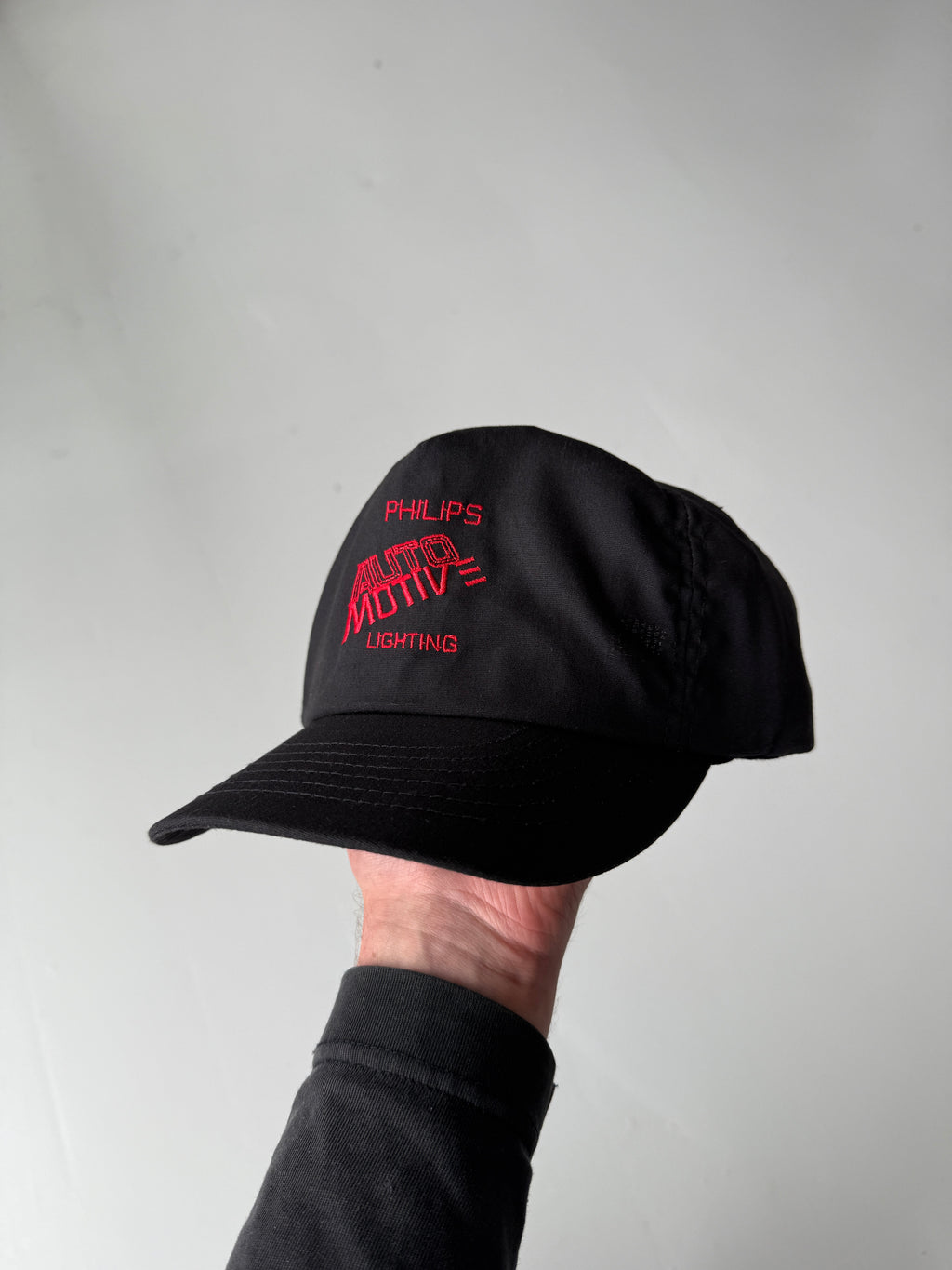 Black Philips Lighting Vintage Nylon SnapBack Trucker Cap