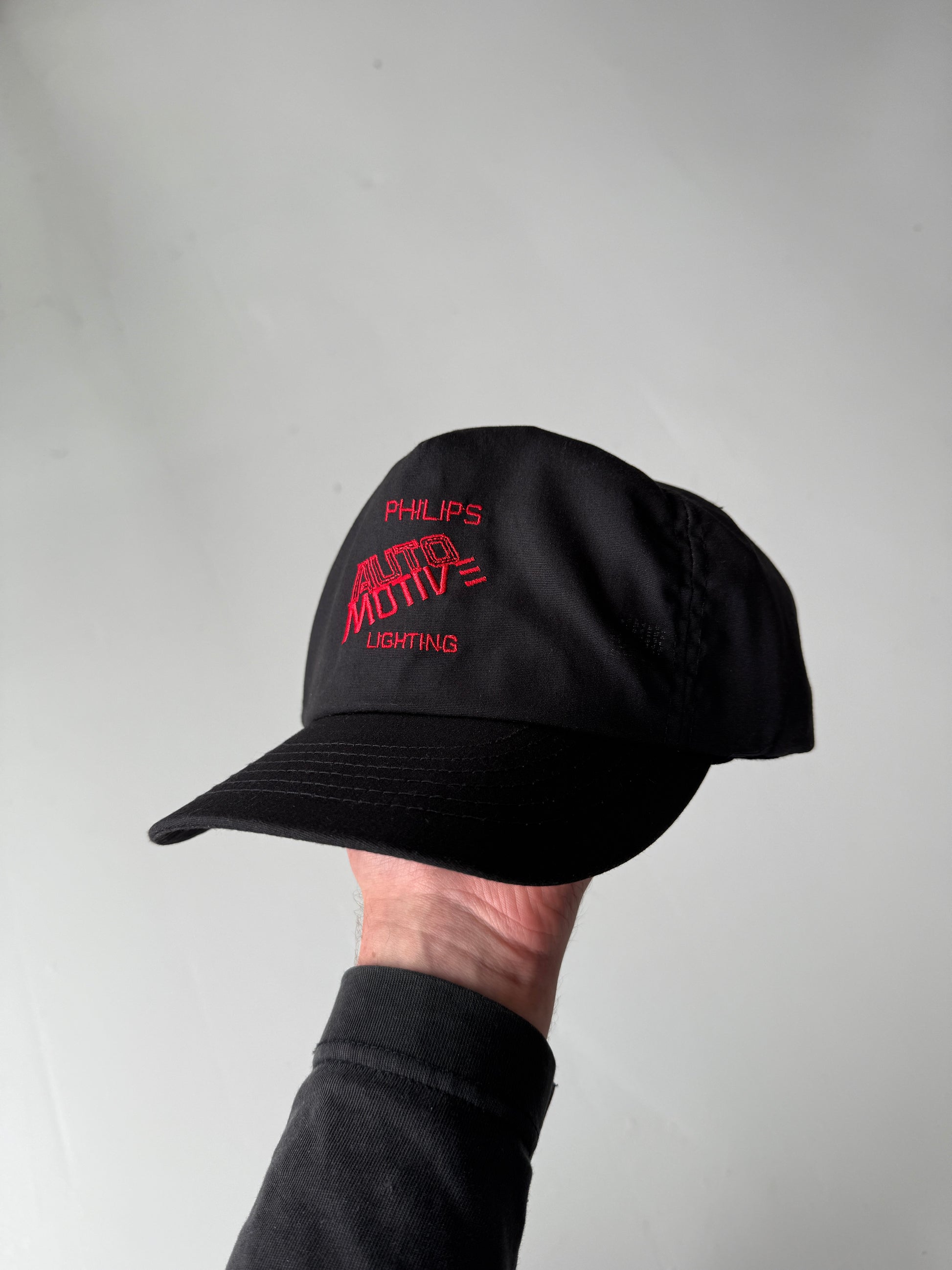 Black Philips Lighting Vintage Nylon SnapBack Trucker Cap