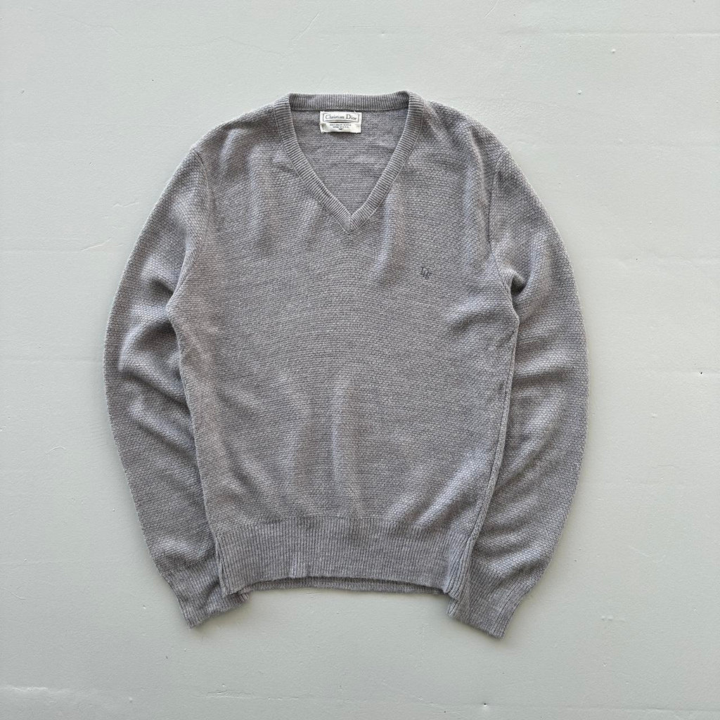 Grey Christian Dior Vintage 90s Sweatshirt - Women’s 8-10 Medium