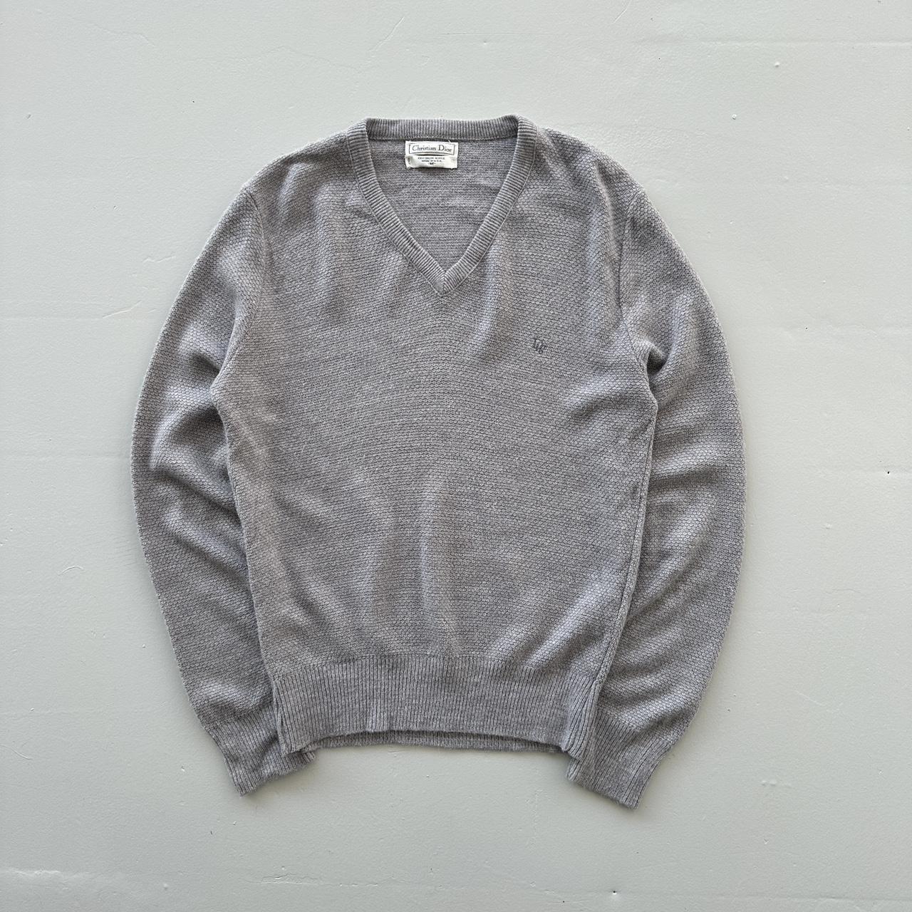 Grey Christian Dior Vintage 90s Sweatshirt - Women’s 8-10 Medium