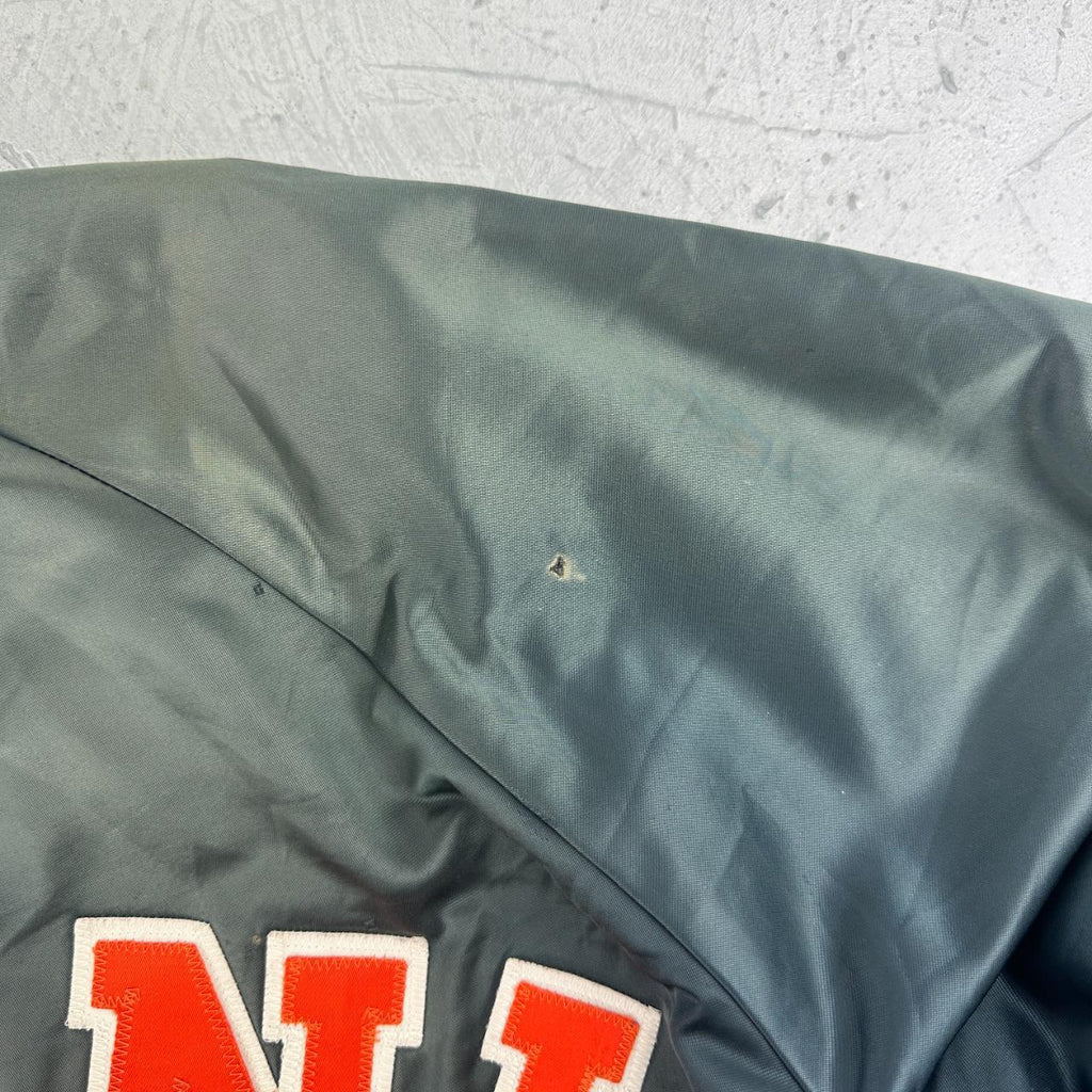 ILLINI 80s USA Navy Grey University Varsity Jacket - Medium