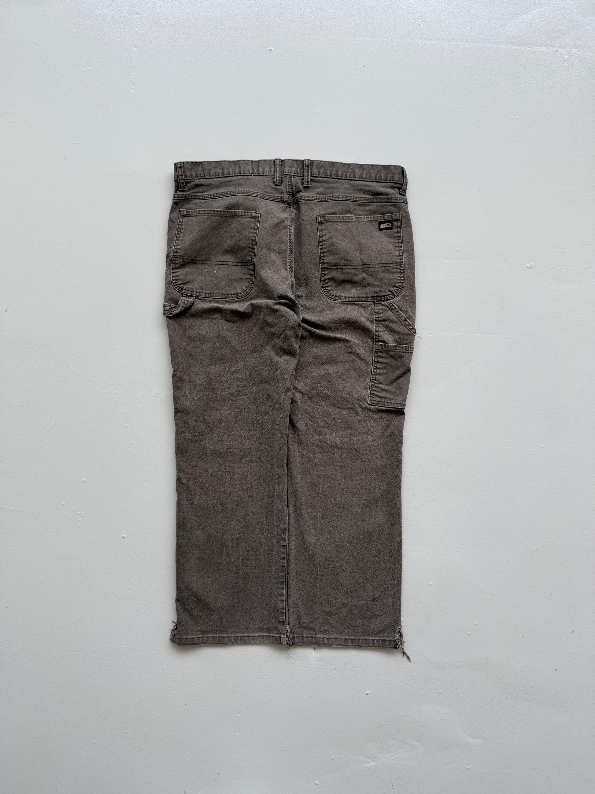 Brown Dickies 00's Vintage Carpenter Workwear Trousers - W38 x L29