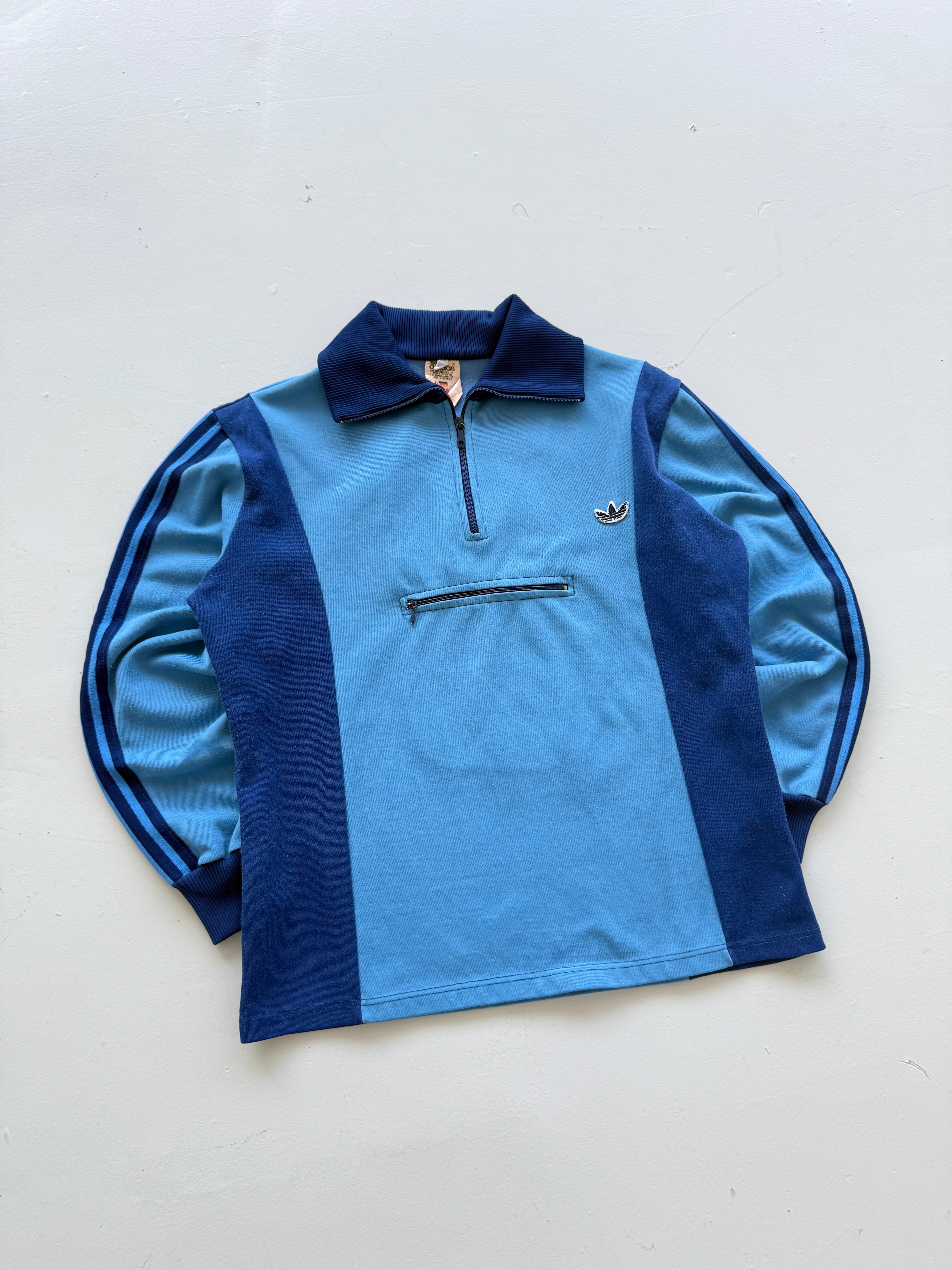 Adidas Trefoil 60s/70s Vintage Quarter Zip Track Top - XS/S