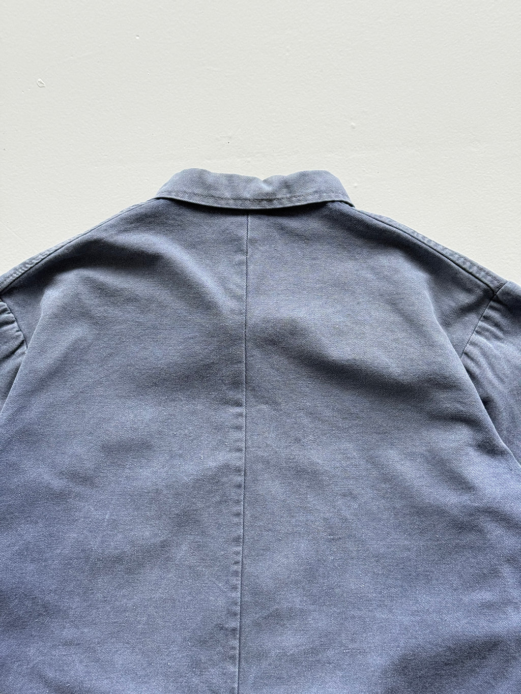 Faded Blue French Chore Jacket 80's Vintage Workwear CH216 - Medium