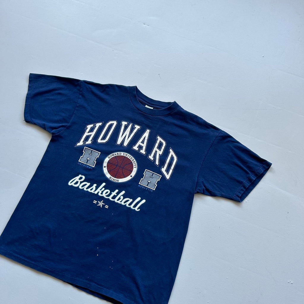 Howard Basketball Navy 90s Vintage T-shirt - XL