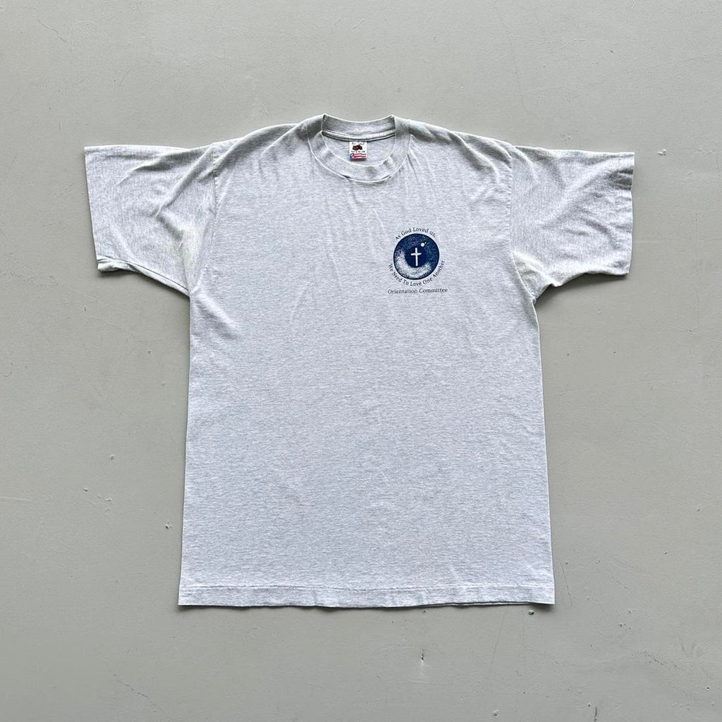 Grey Religious Christian Vintage 90's T-shirt - XL