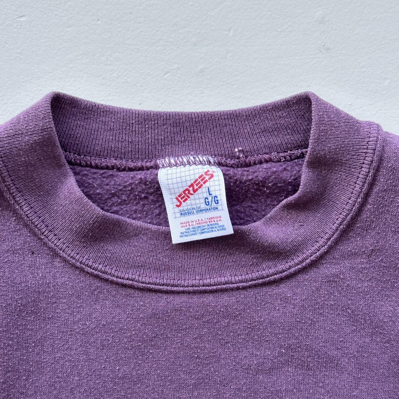 Purple New York University 90s Sweatshirt - Large