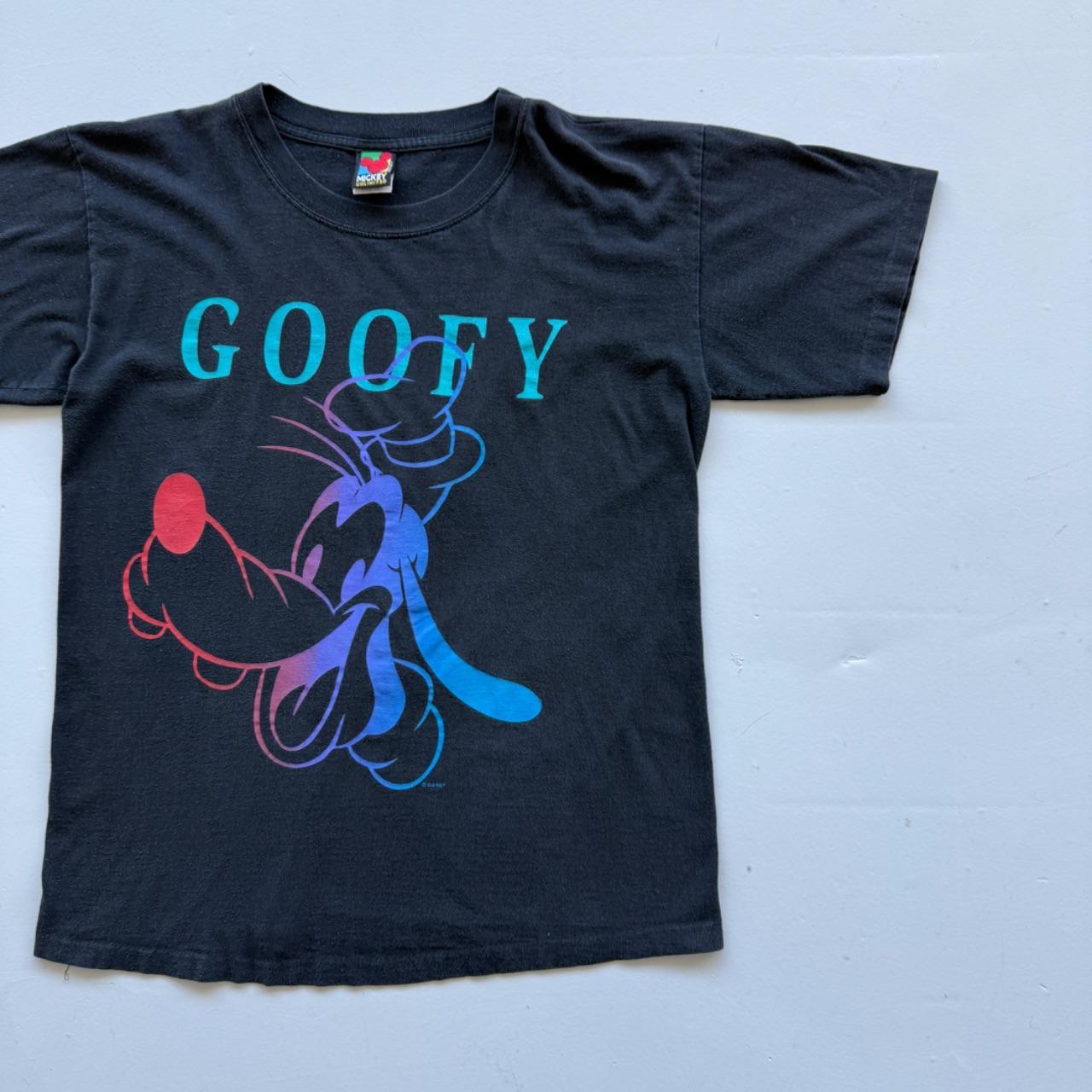 Black Goofy 90s Vintage Disney Graphic T-shirt - Large