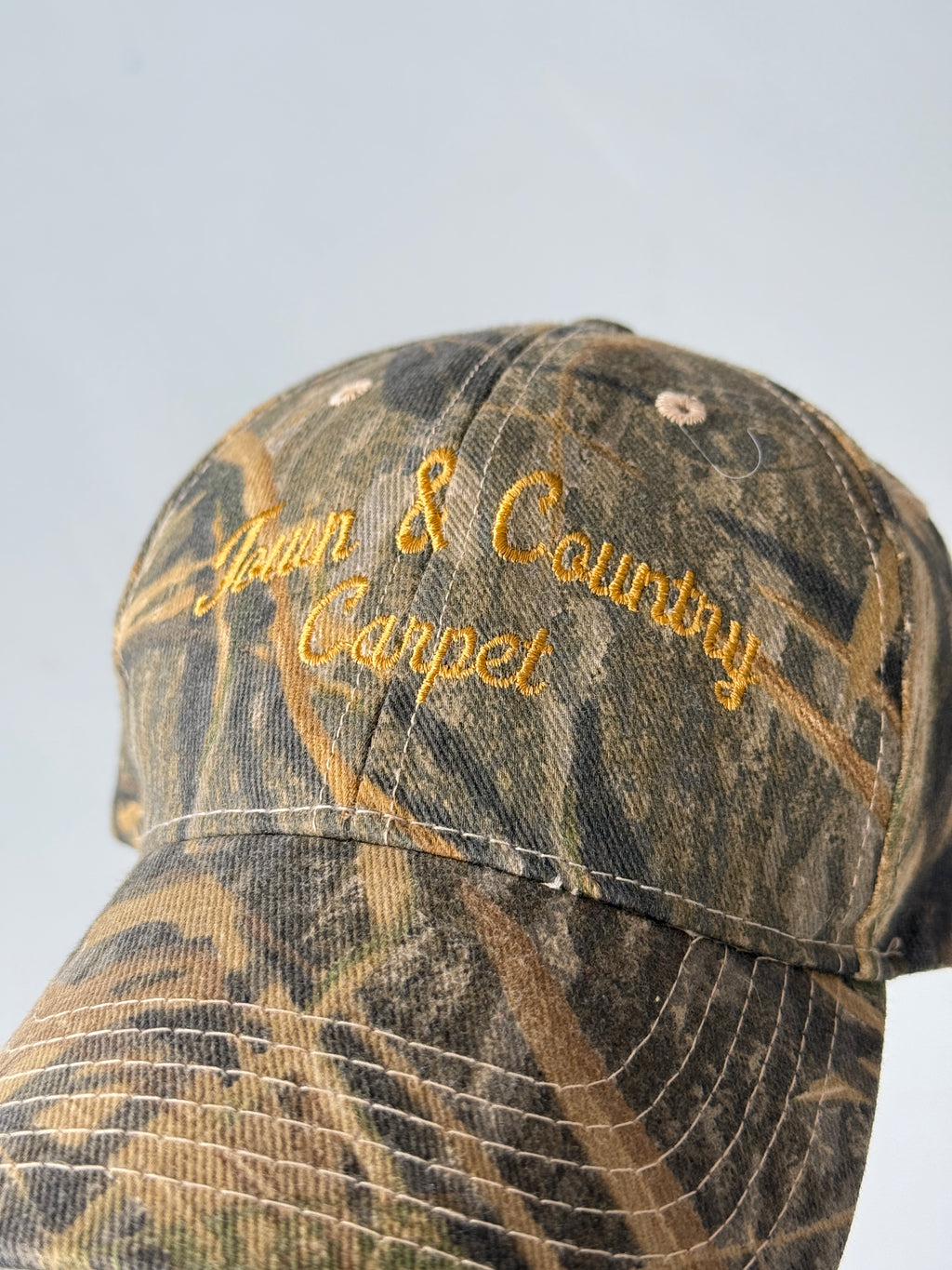 Green Camo Town and Country Carpet Vintage Cotton SnapBack Trucker Cap