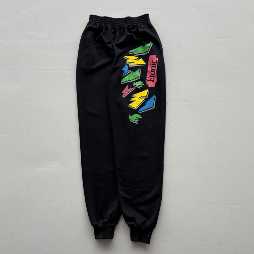 Black Etonic 90’s Vintage Tracksuit Jogging Bottoms - Small
