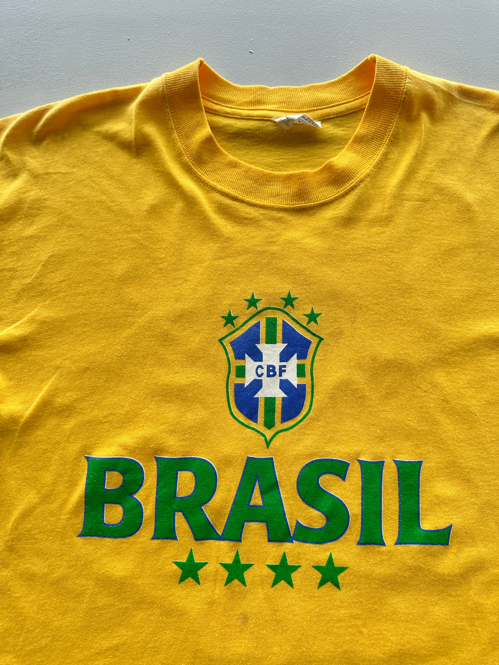 Brasil CBF 2002 World Cup Vintage T-Shirt - Large