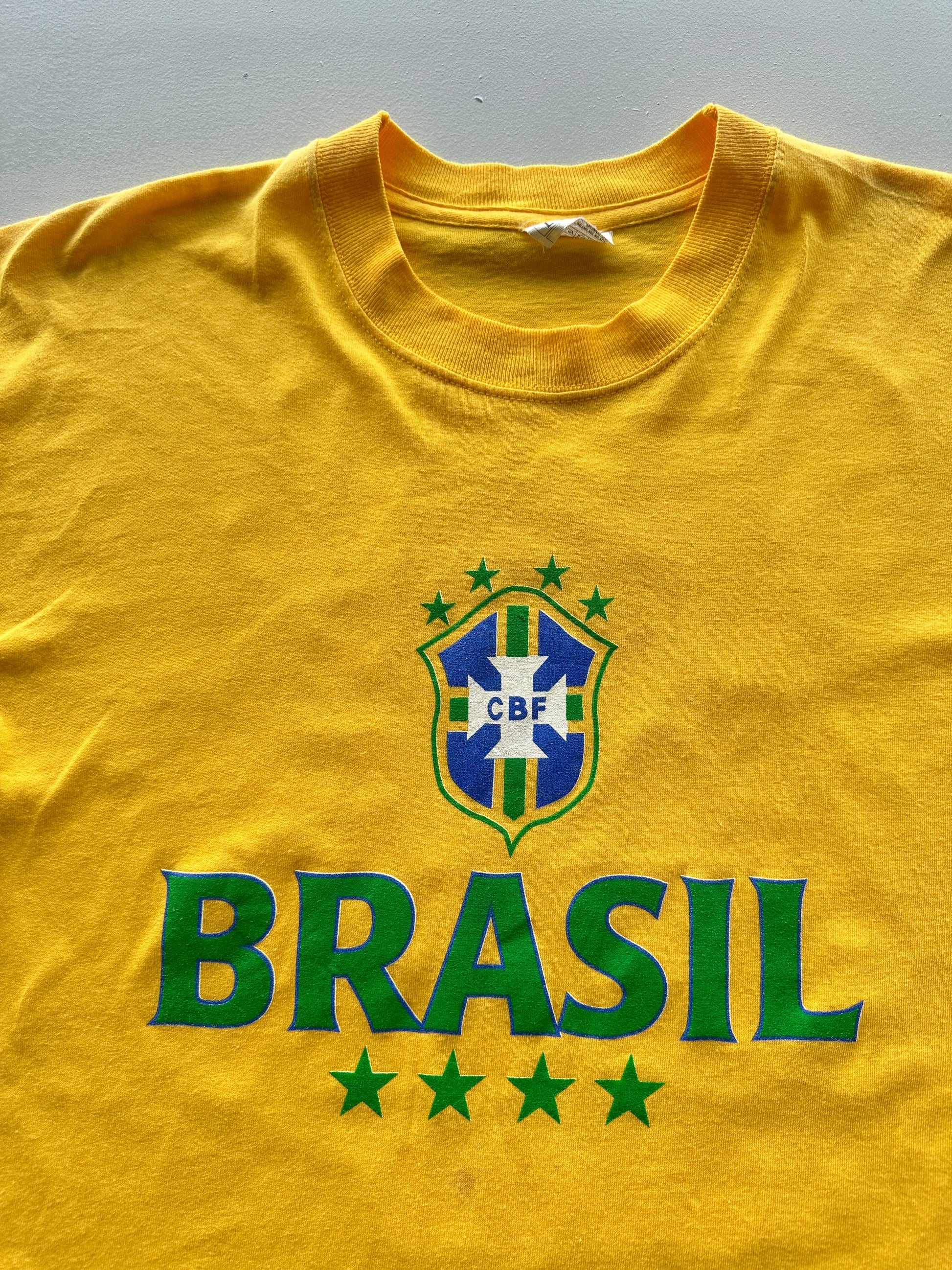 Brasil CBF 2002 World Cup Vintage T-Shirt - Large