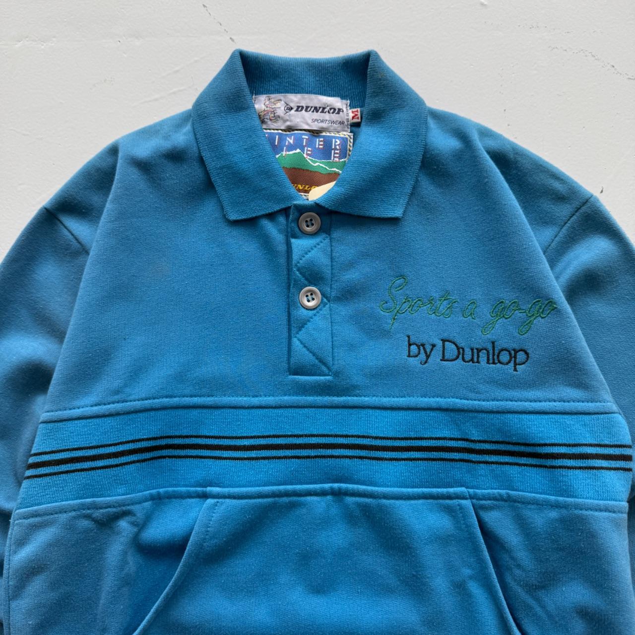 Light Blue Dunlop 90's Deadstock Polo Sweatshirt - Kids 5-7