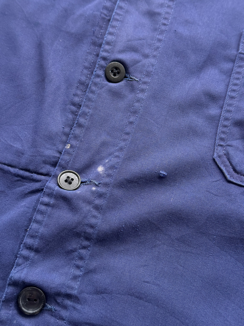 Navy Blue Chore Jacket 90's Vintage French Workwear CH148 - XL