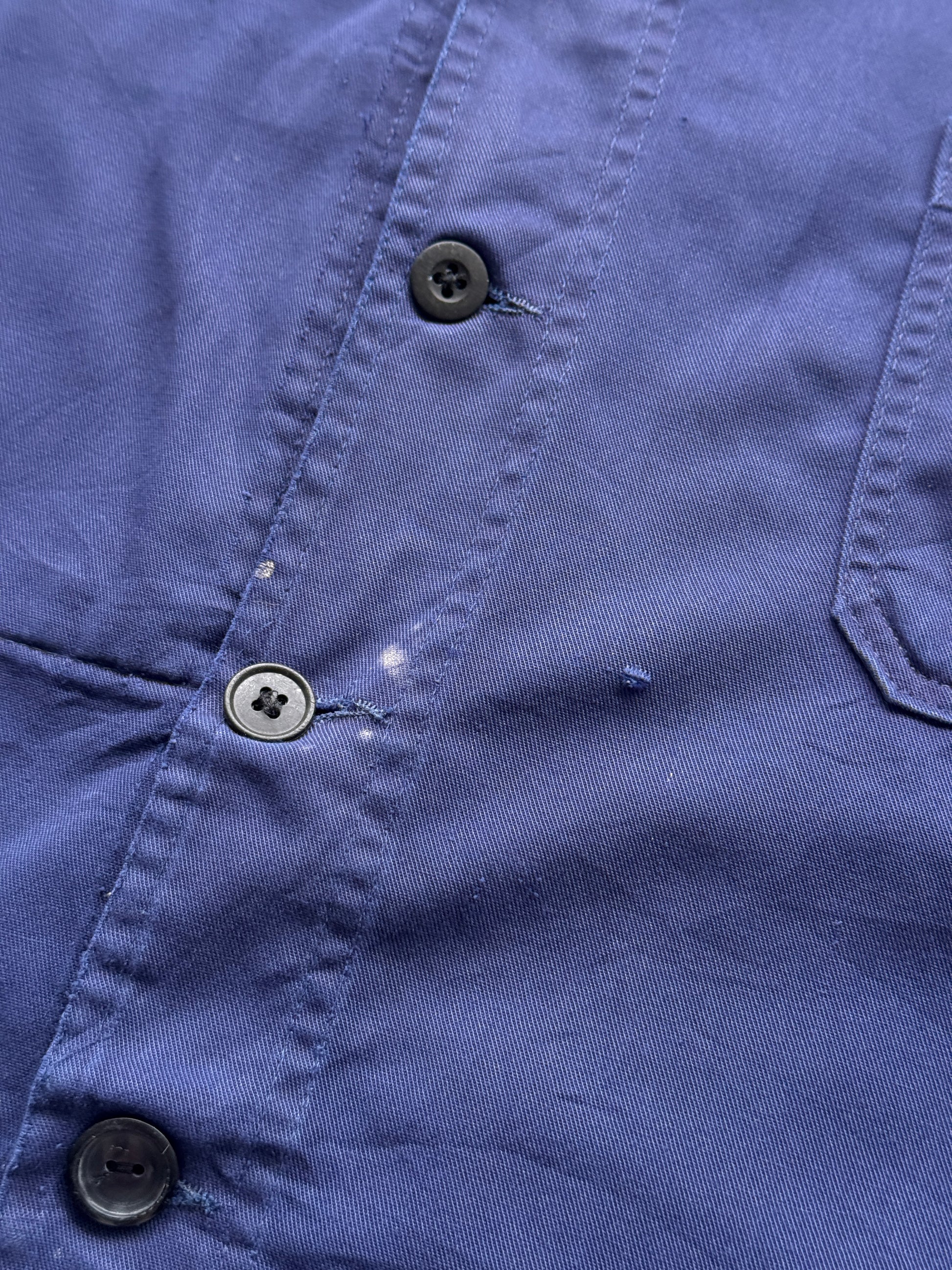 Navy Blue Chore Jacket 90's Vintage French Workwear CH148 - XL