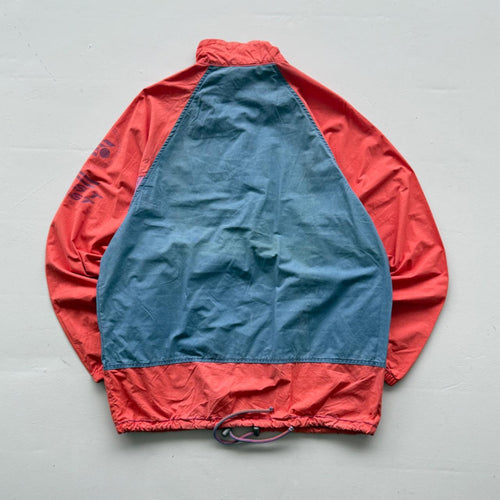 Red Blue Kappa 90's Vintage 1/4 Zip Windbreaker - Medium