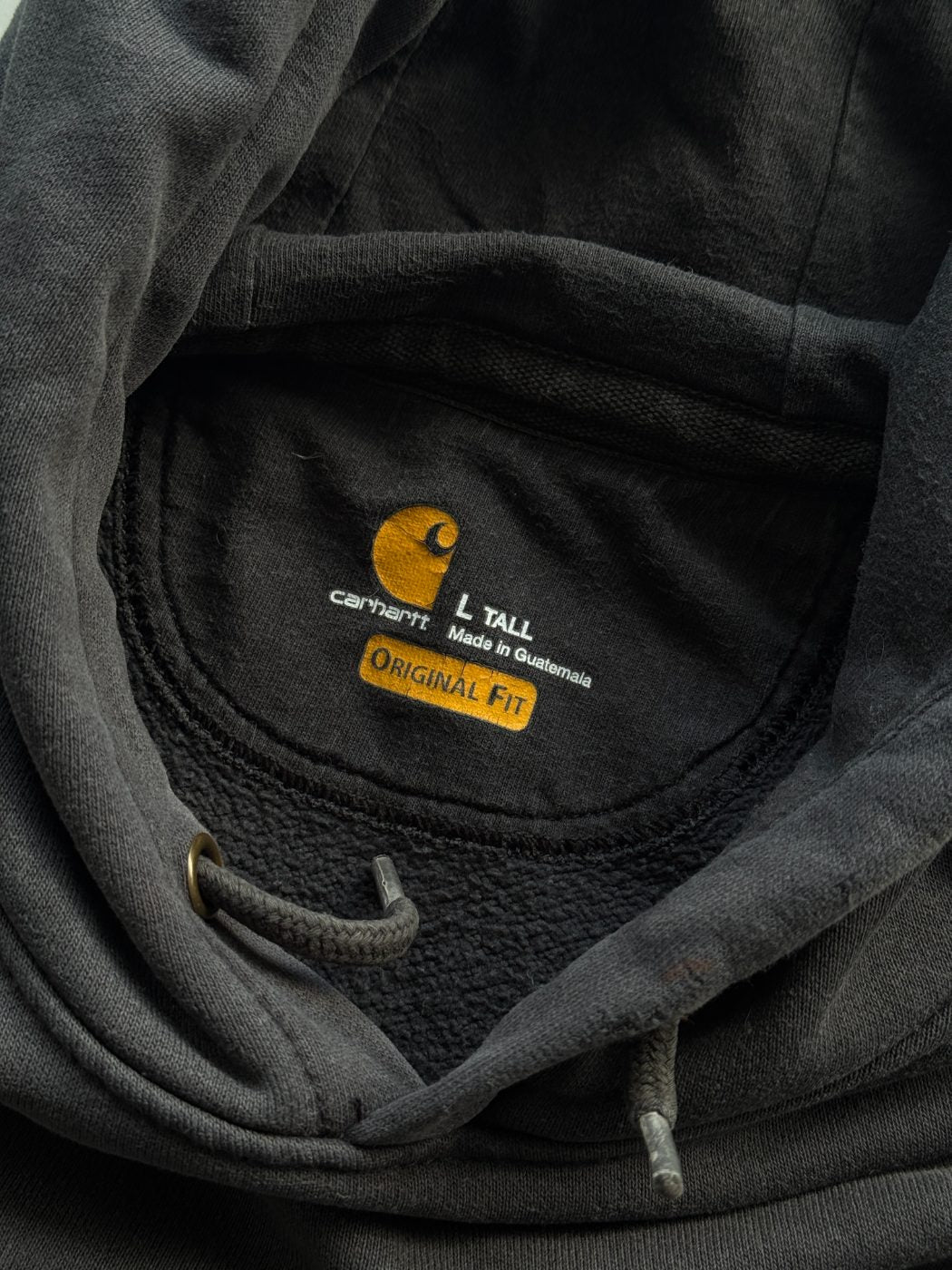 Carhartt Original Fit Faded Black Vintage Hoodie - XL