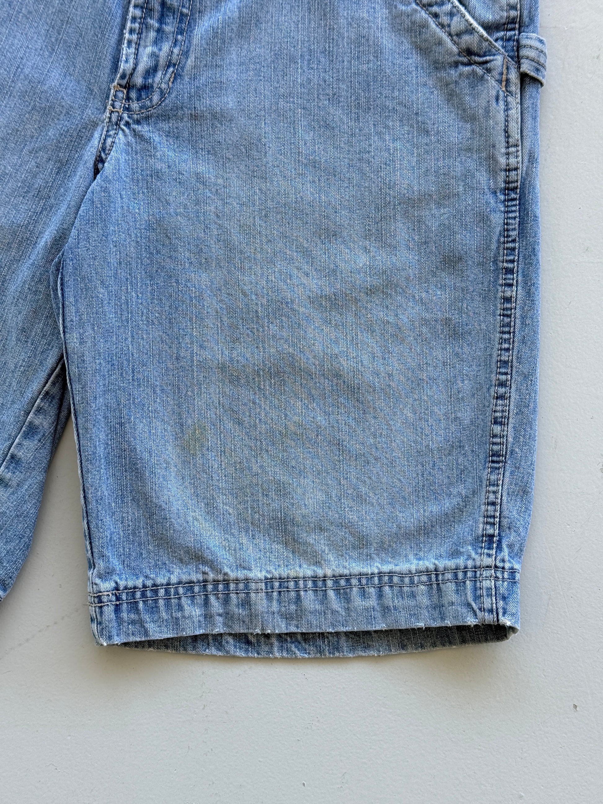Light Blue Old Navy 00's Vintage Baggy Carpenter Denim Shorts - W30 x L11