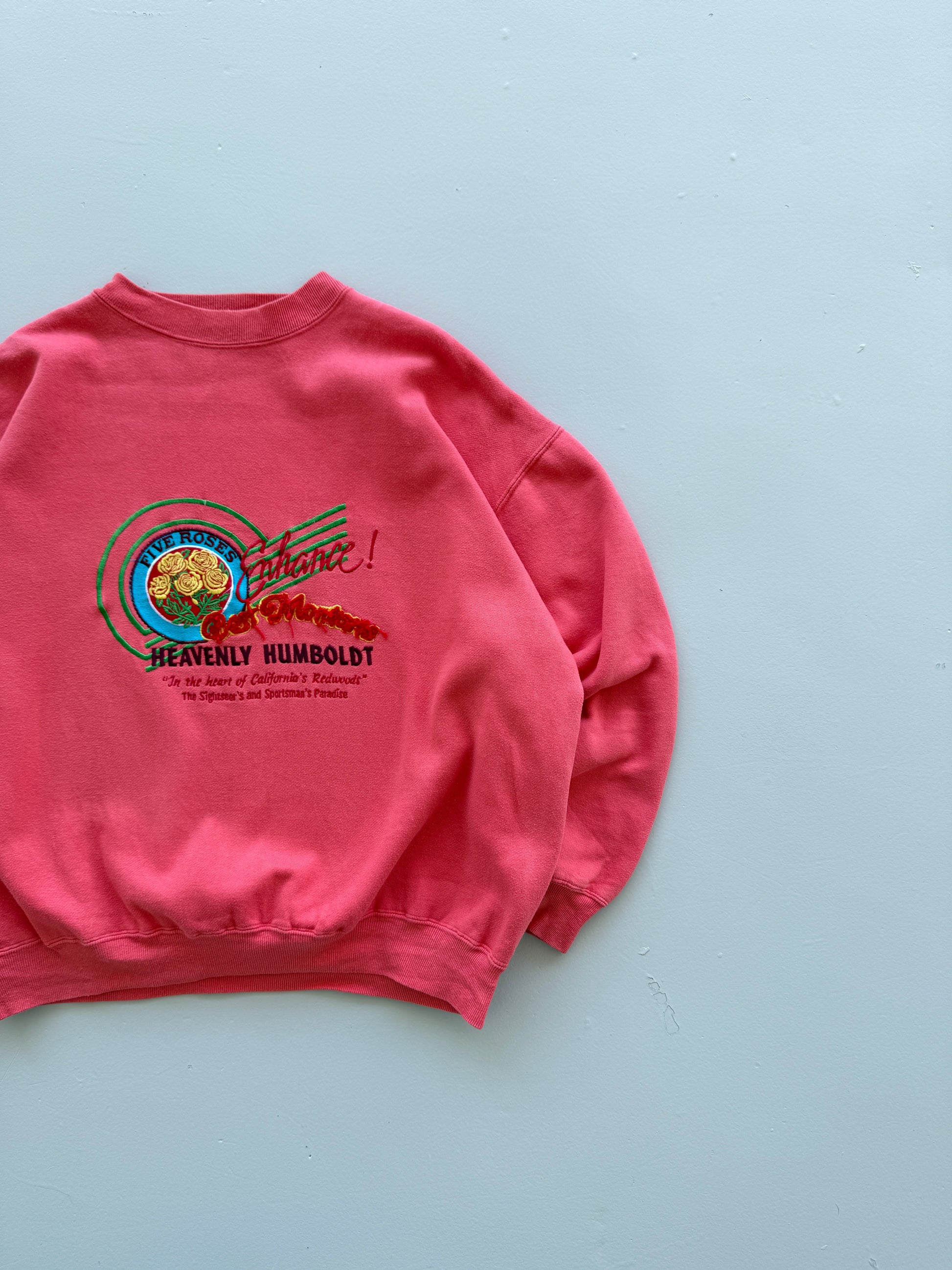 Pink Best Montana 80's Vintage Graphic Sweatshirt Jumper - Large