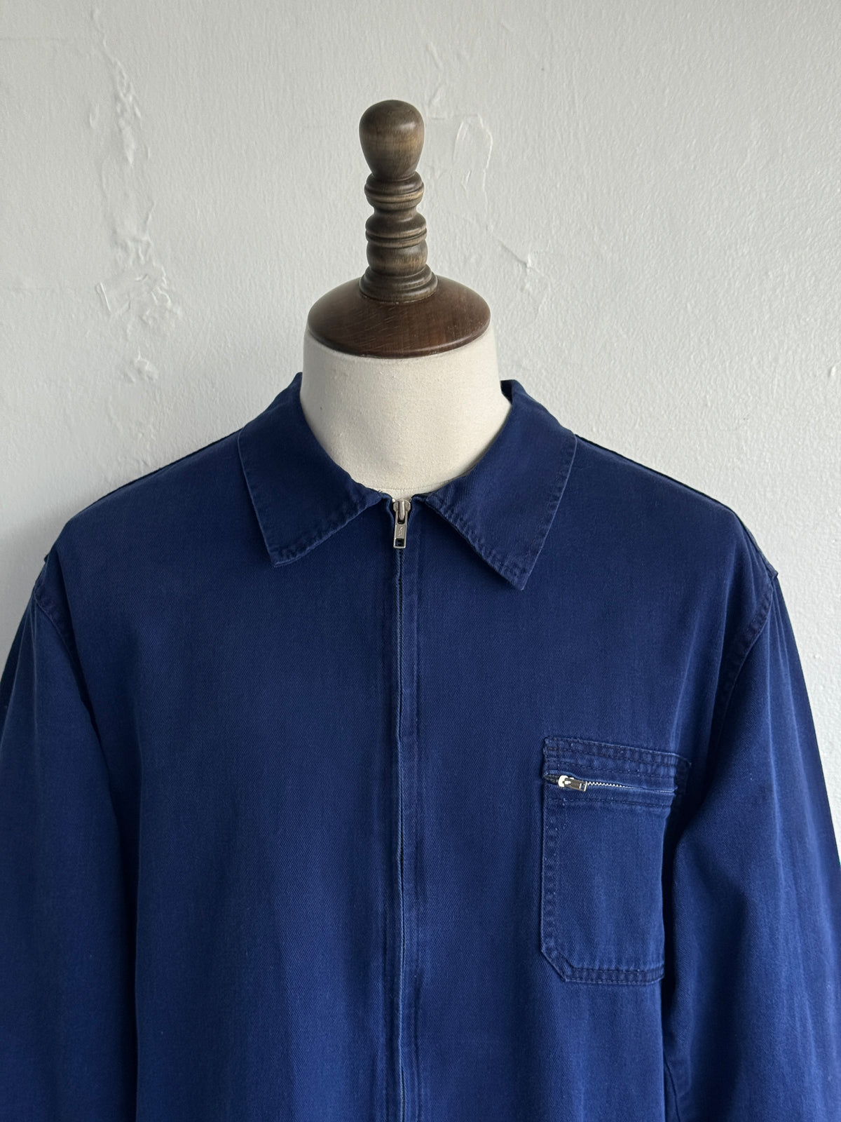 Navy Blue French 80's Vintage Workwear Chore Jacket CH498 - Medium