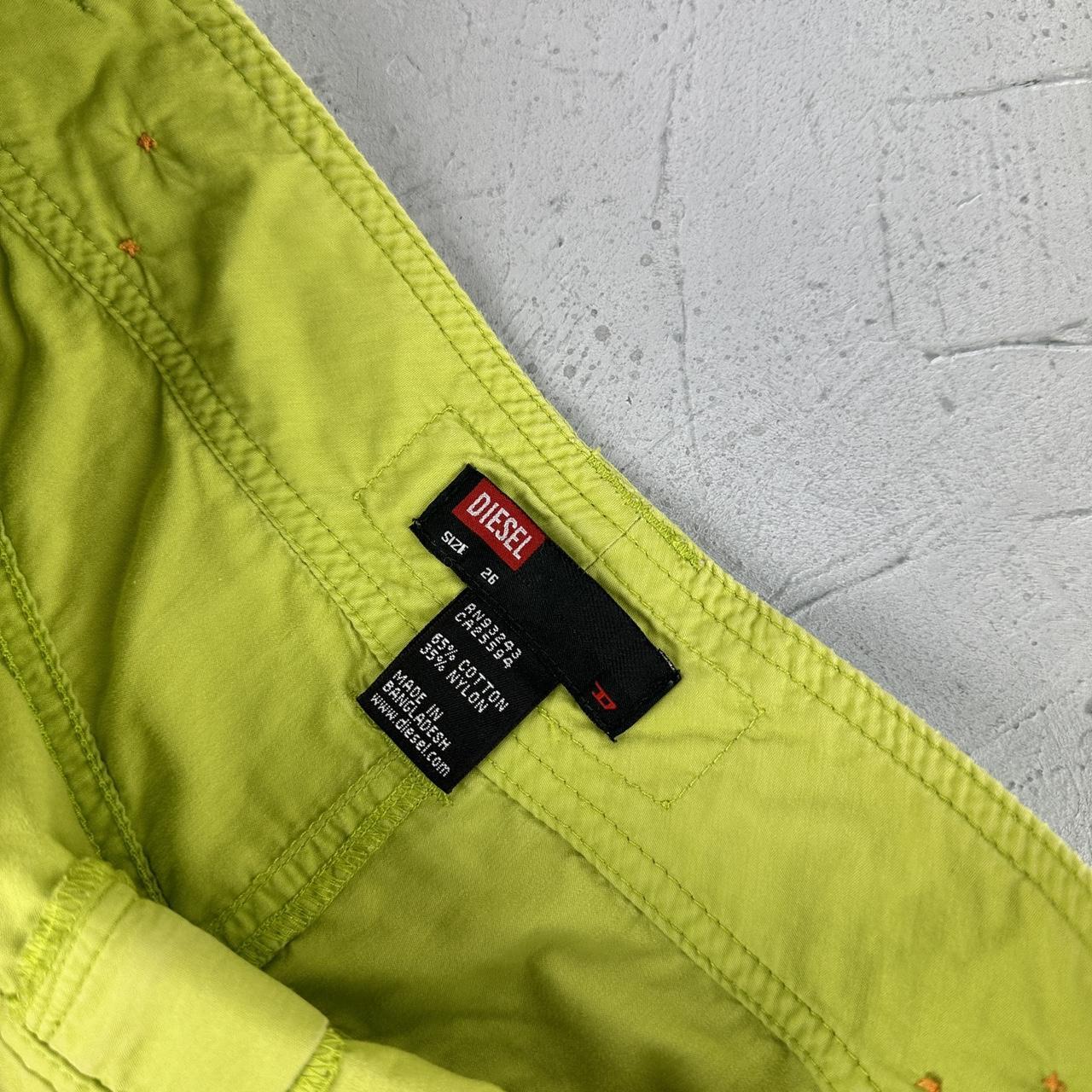 Diesel Lime Green Vintage Y2K Skirt - 26