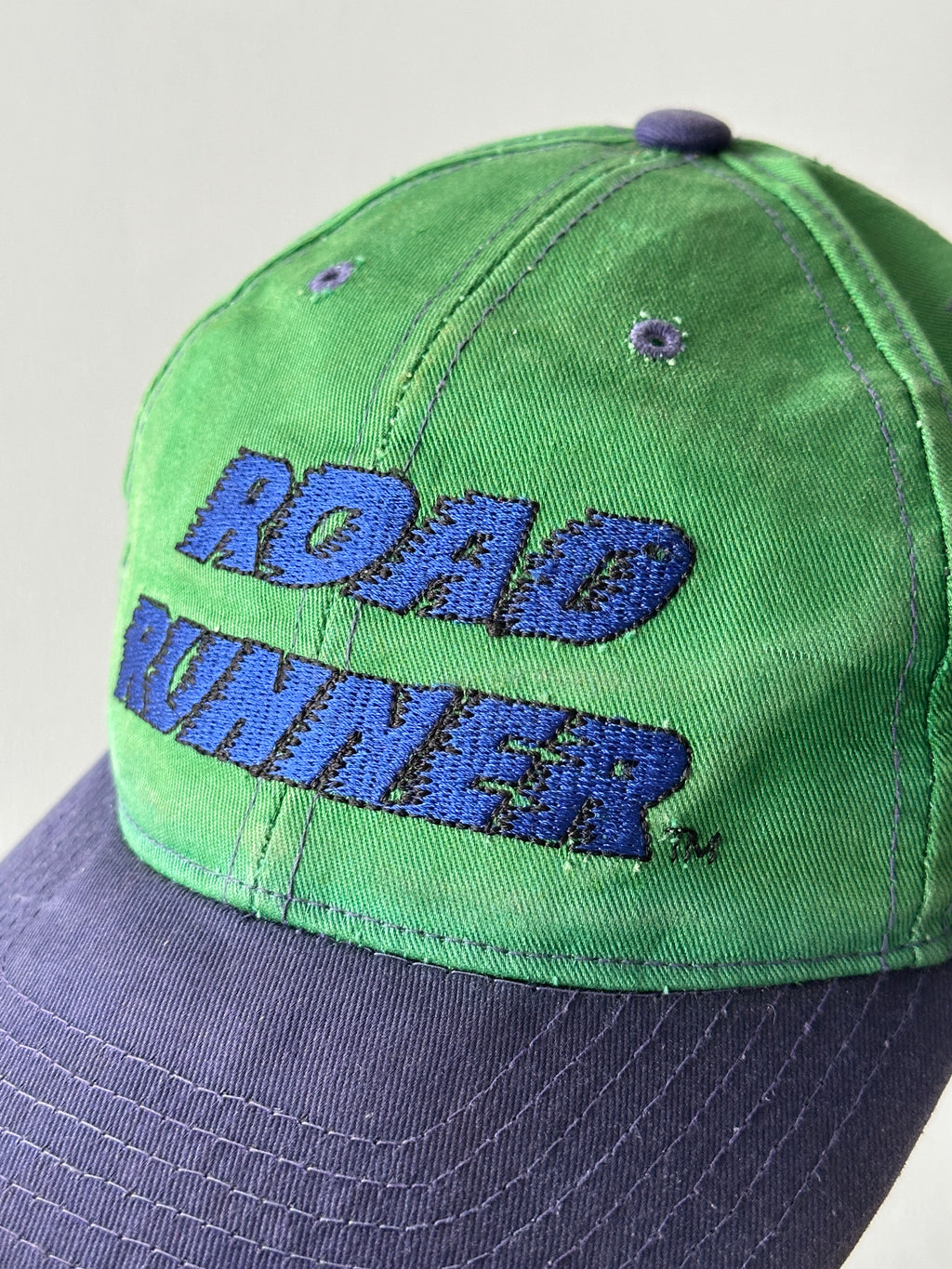Green / Purple Road Runner Looney Tunes 90's Vintage SnapBack Trucker Cap