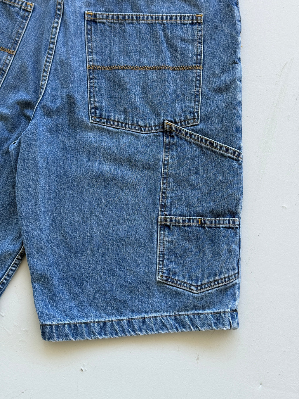 Blue Nevada 00's Vintage Baggy Carpenter Denim Shorts - W38 x L11.5