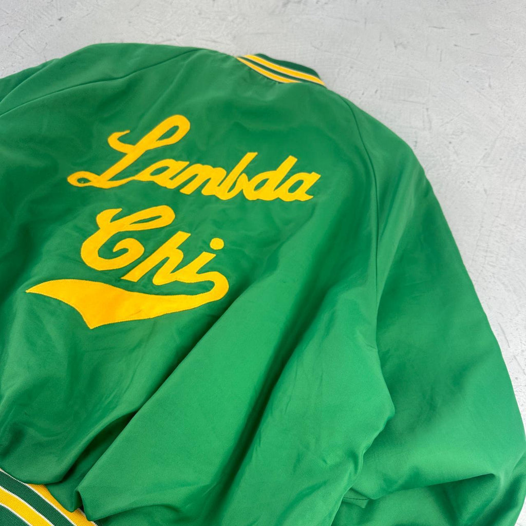 Lambda Chi 80s USA Green University Varsity Jacket - Large
