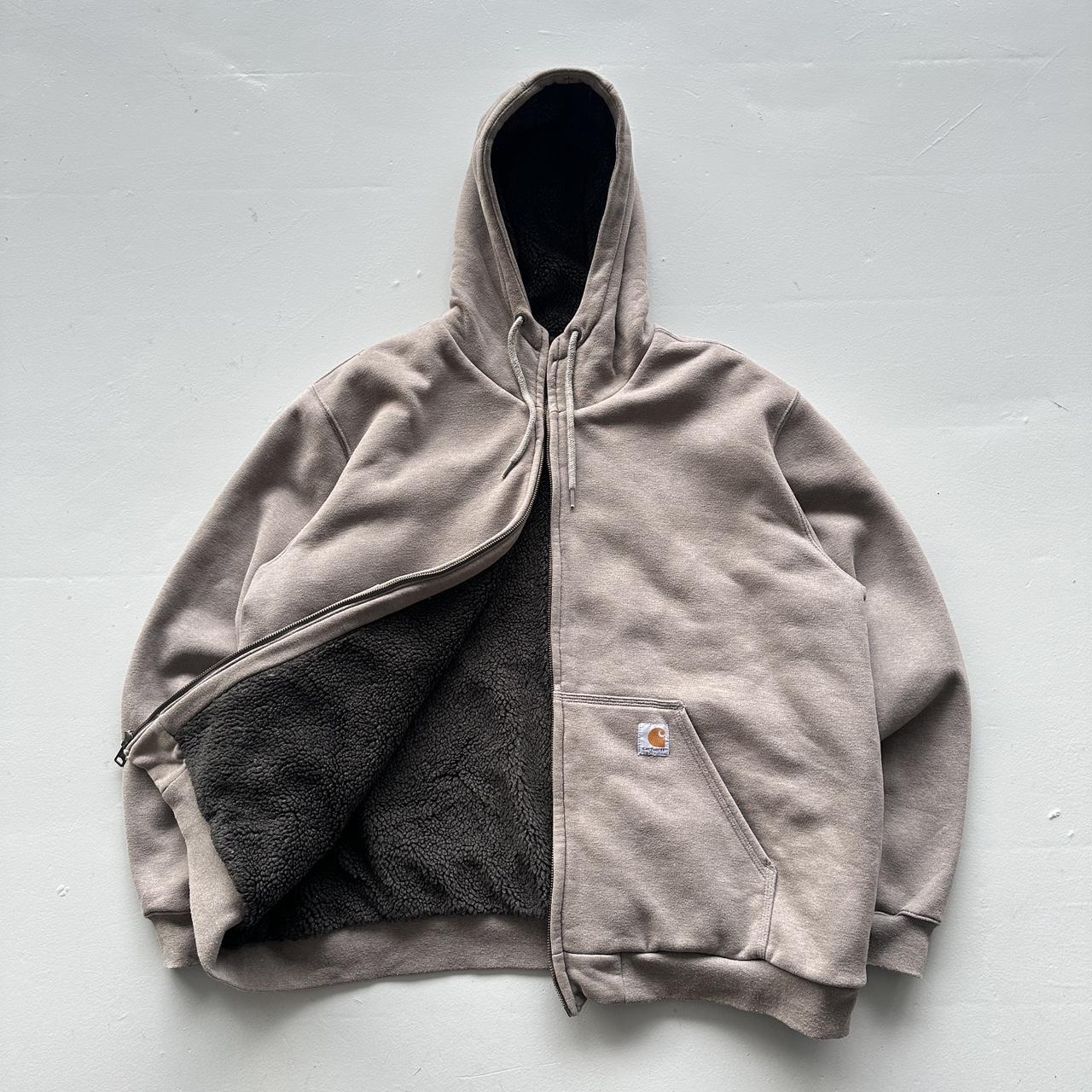 Carhartt Vintage Grey Sherpa Active Hoodie - 2XL