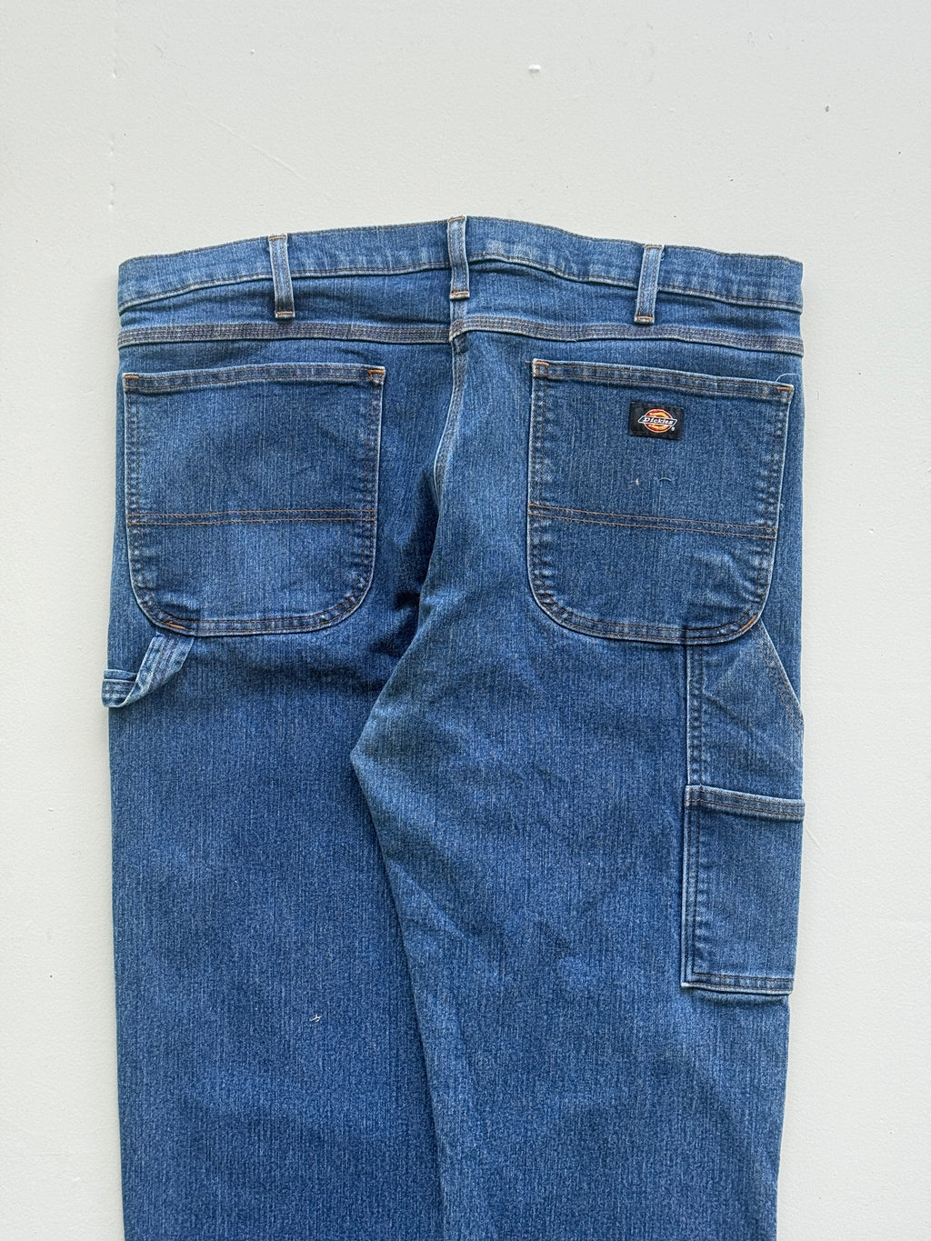 Blue Dickies 00's Vintage Relaxed Fit Carpenter Jeans - W38 x L32