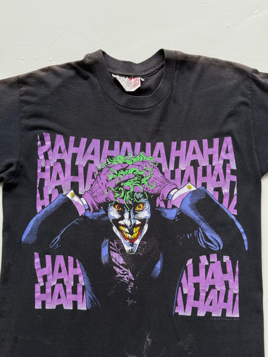 DC Comics The Joker 1989 Single Stitch Vintage Graphic T-Shirt - Medium