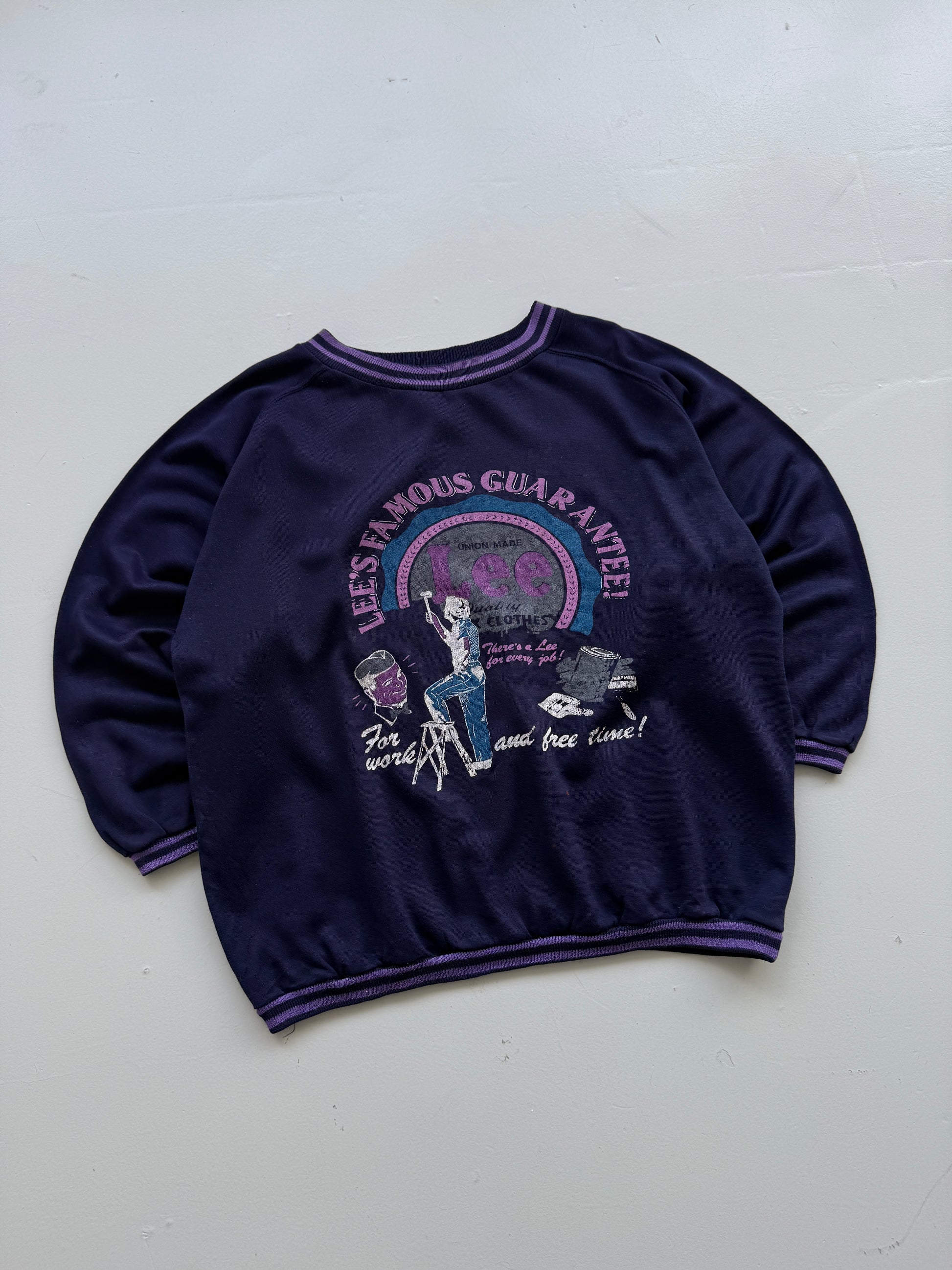 Lee Famous Guarantee Union Made 90's Vintage Sweatshirt - XL