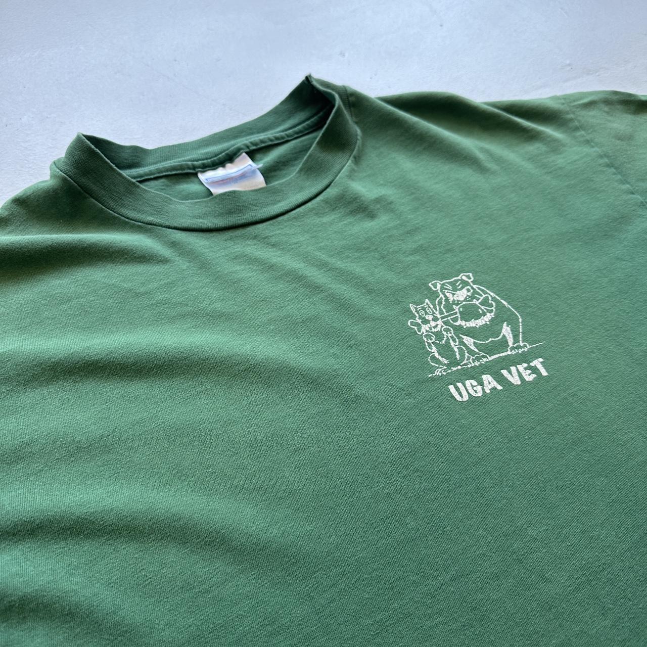 UGA Vet Green Slogan 90s Vintage T-shirt - XL