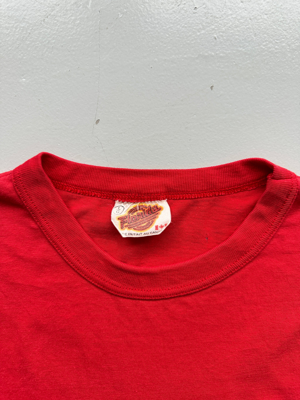 Red Kawasaki Ringer Vintage T-Shirt 80's - Small