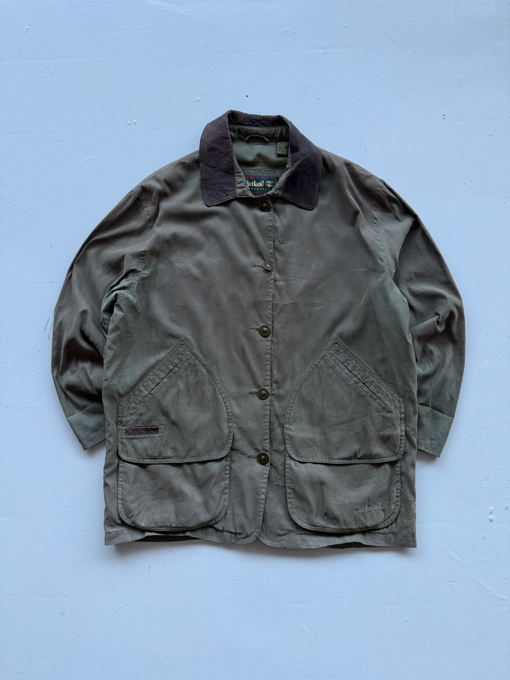 Green Timberland 00's Vintage Overcoat Barn Jacket - Medium