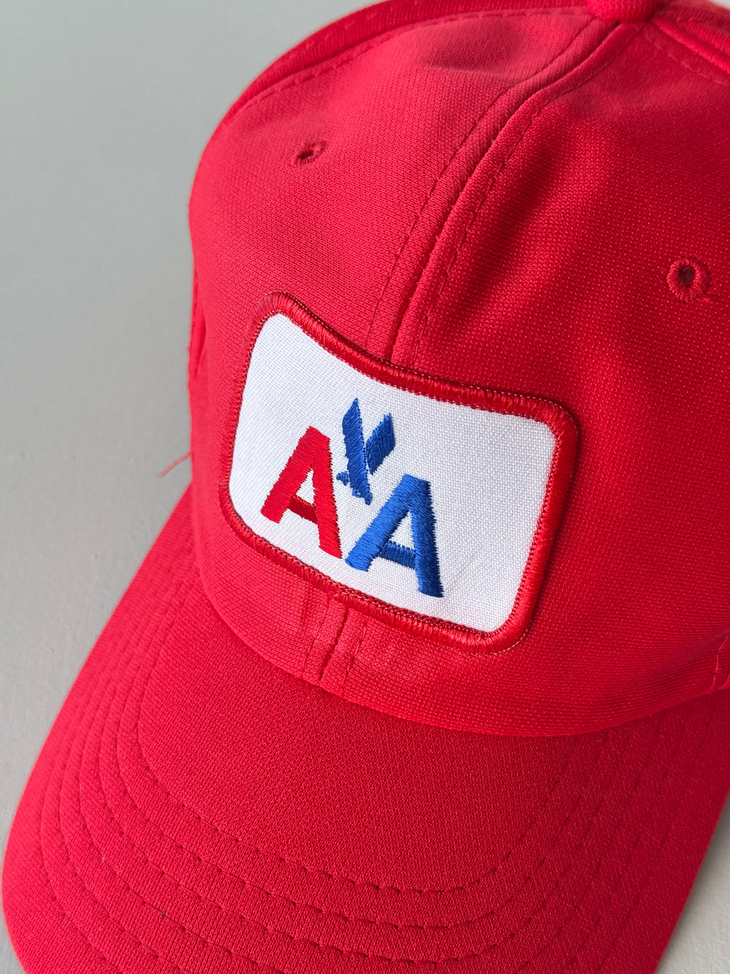 Red American Airlines 90's Vintage SnapBack Trucker Cap