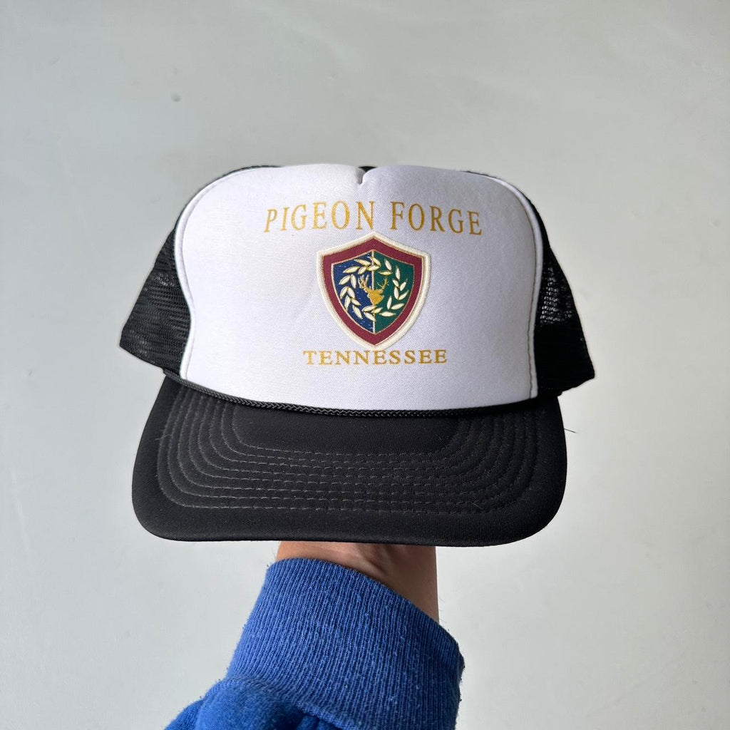 Black & White Pigeon Force Mesh and Foam Trucker SnapBack Cap