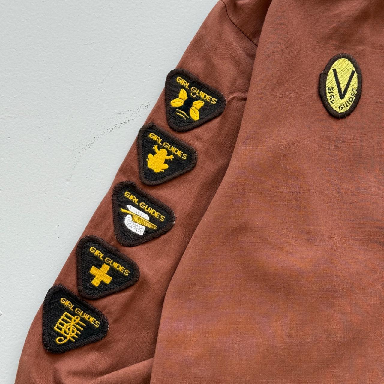 Brown Girl Guide Dress 80's Costume - Size 6