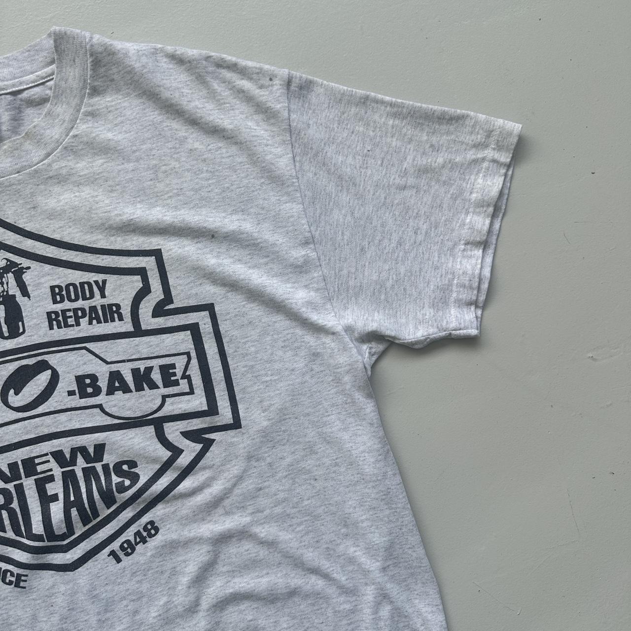 Grey Auto Body Repair Harley Style 90s Vintage Grey T-shirt - Large
