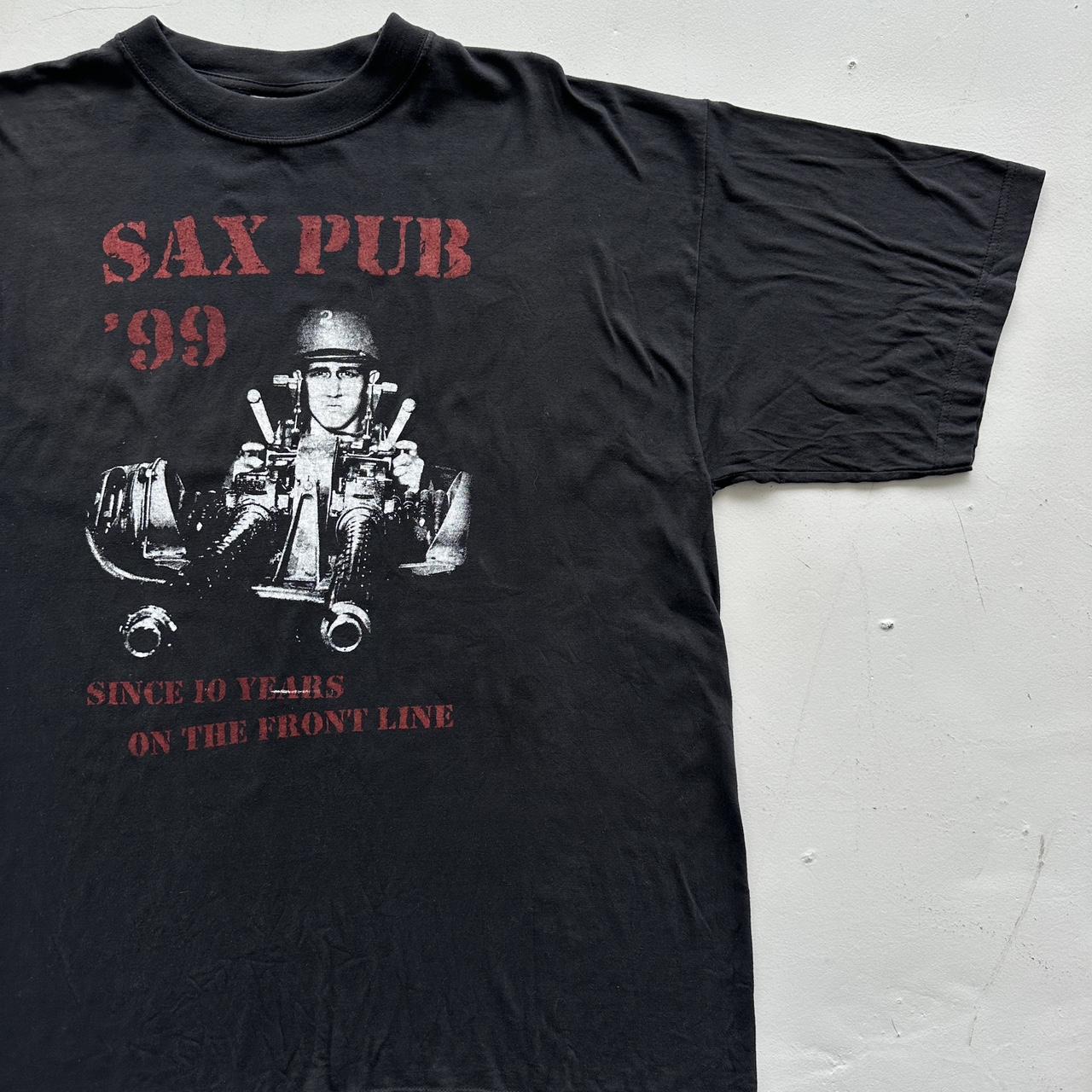 Black Sax Pub Punk? Vintage 90's T-shirt - XL