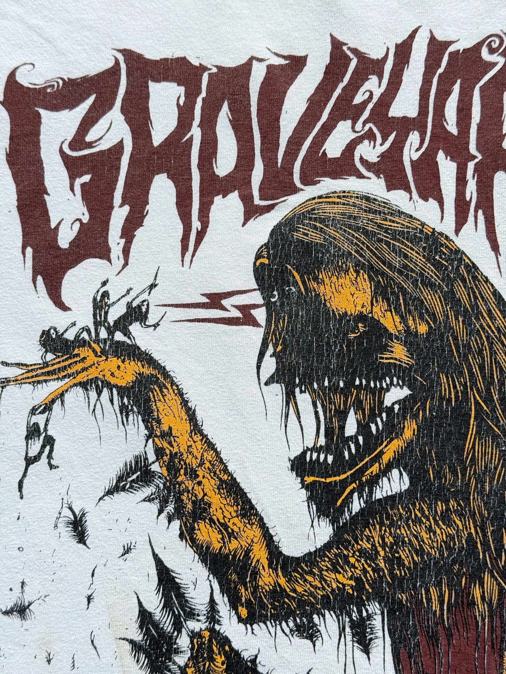 White Graveyard 00's Vintage Metal Band Graphic T-Shirt - Small