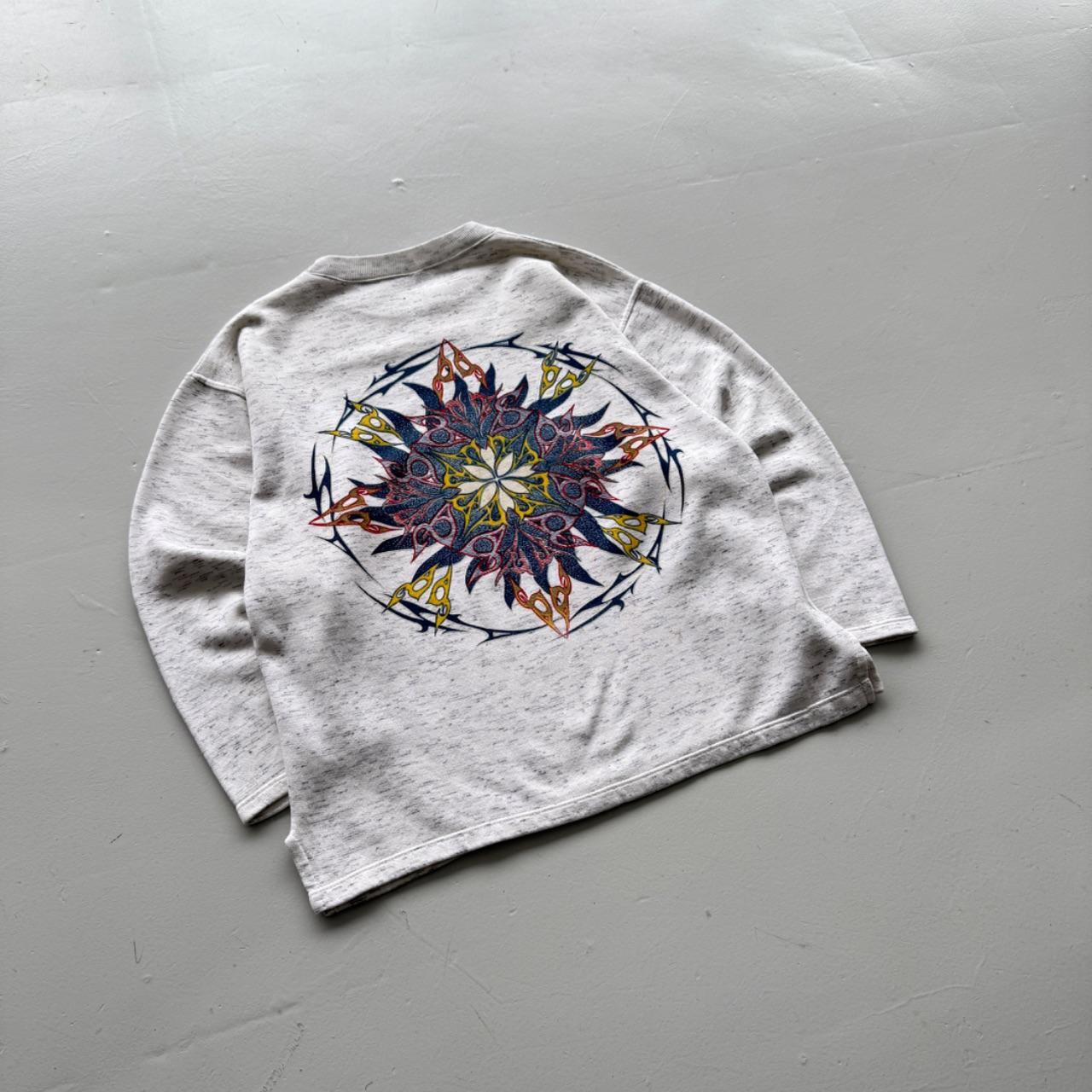 Grey Surfer 90’s Vintage Surf Style Sweatshirt - Medium