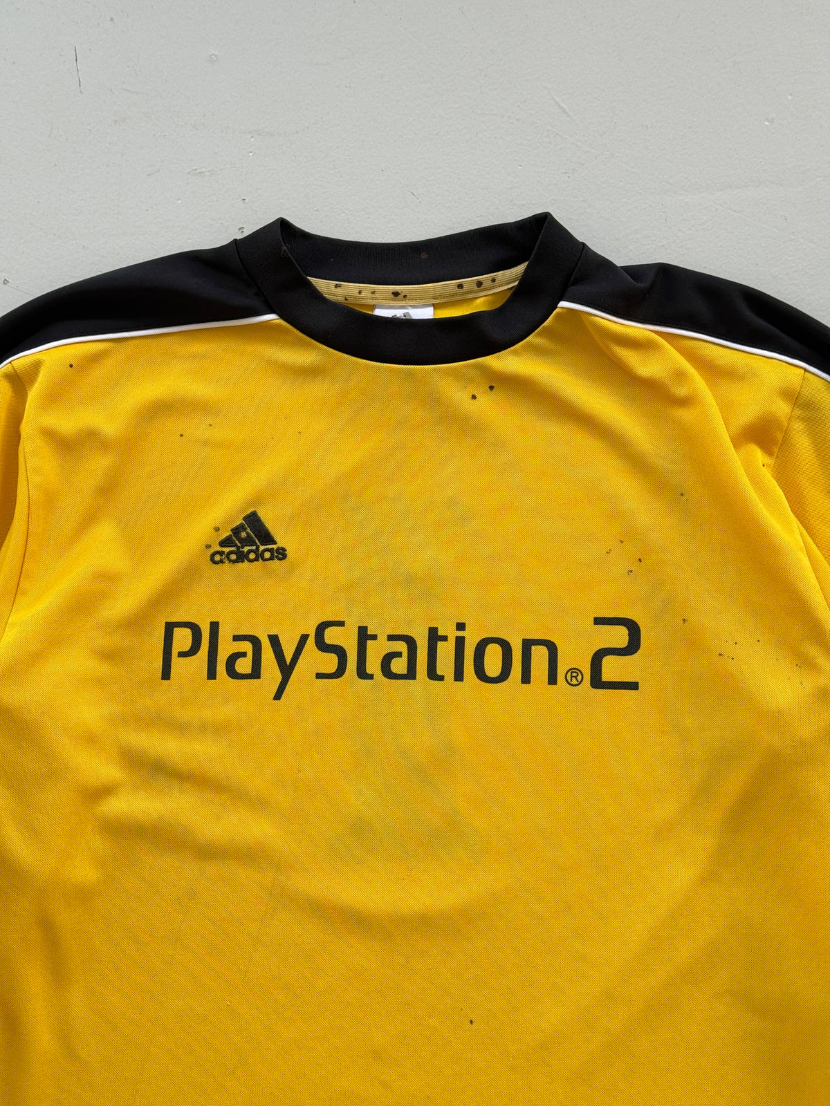 Adidas PlayStation 2 Y2K Vintage Long Sleeve Football Shirt #1 - Medium