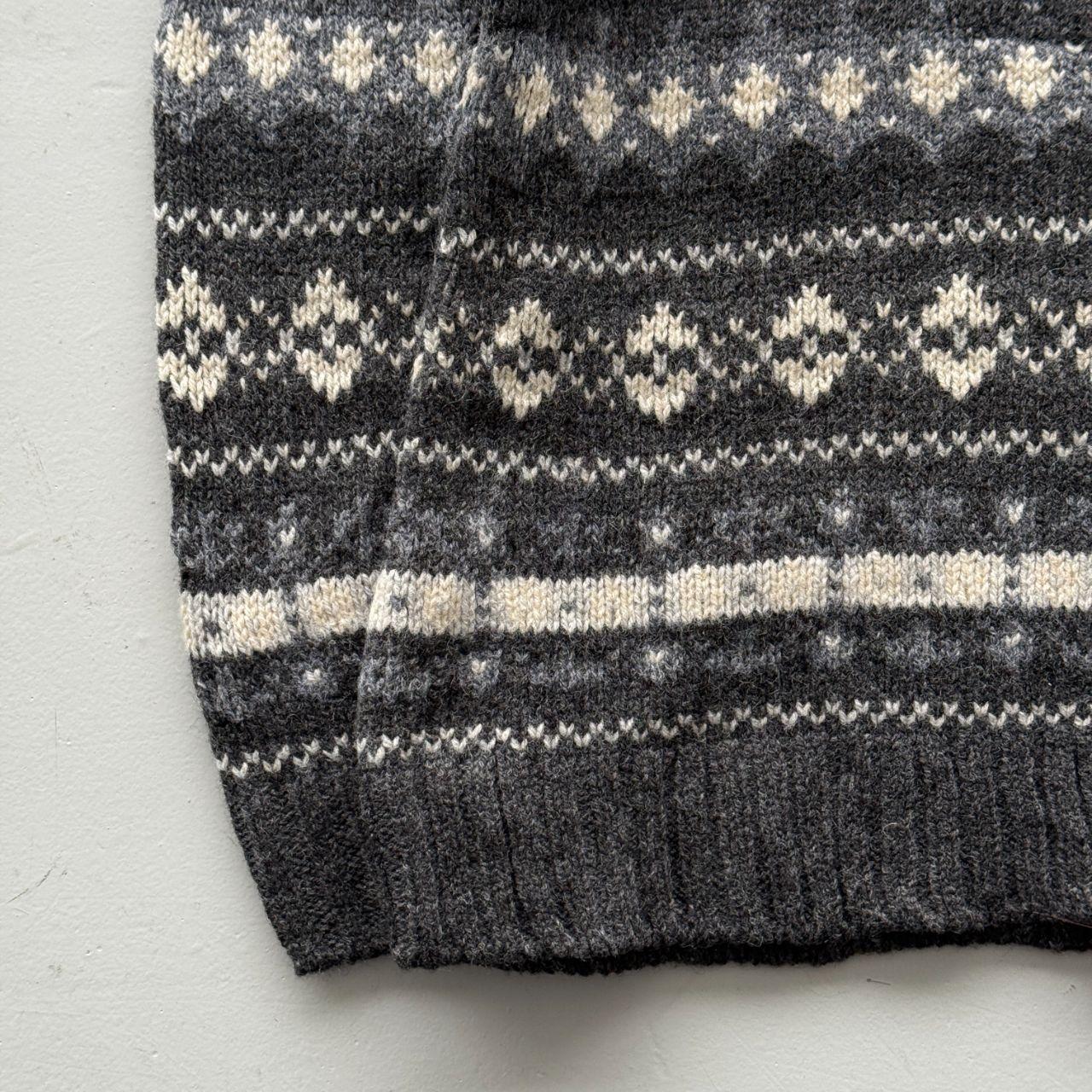 Grey L.L Bean 90’s Vintage Woollen Knit Jumper - Mens Small / Womens Medium