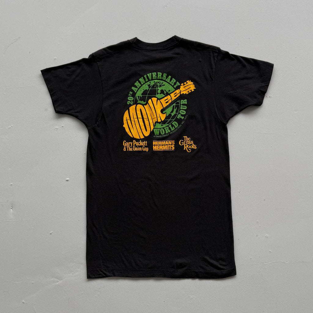Black Monkees 80s Vintage Graphic Band T-Shirt - Small