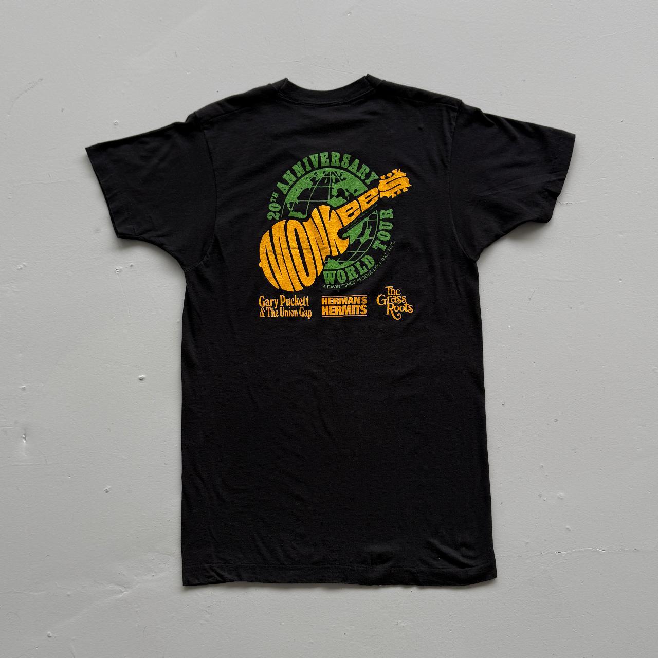 Black Monkees 80s Vintage Graphic Band T-Shirt - Small