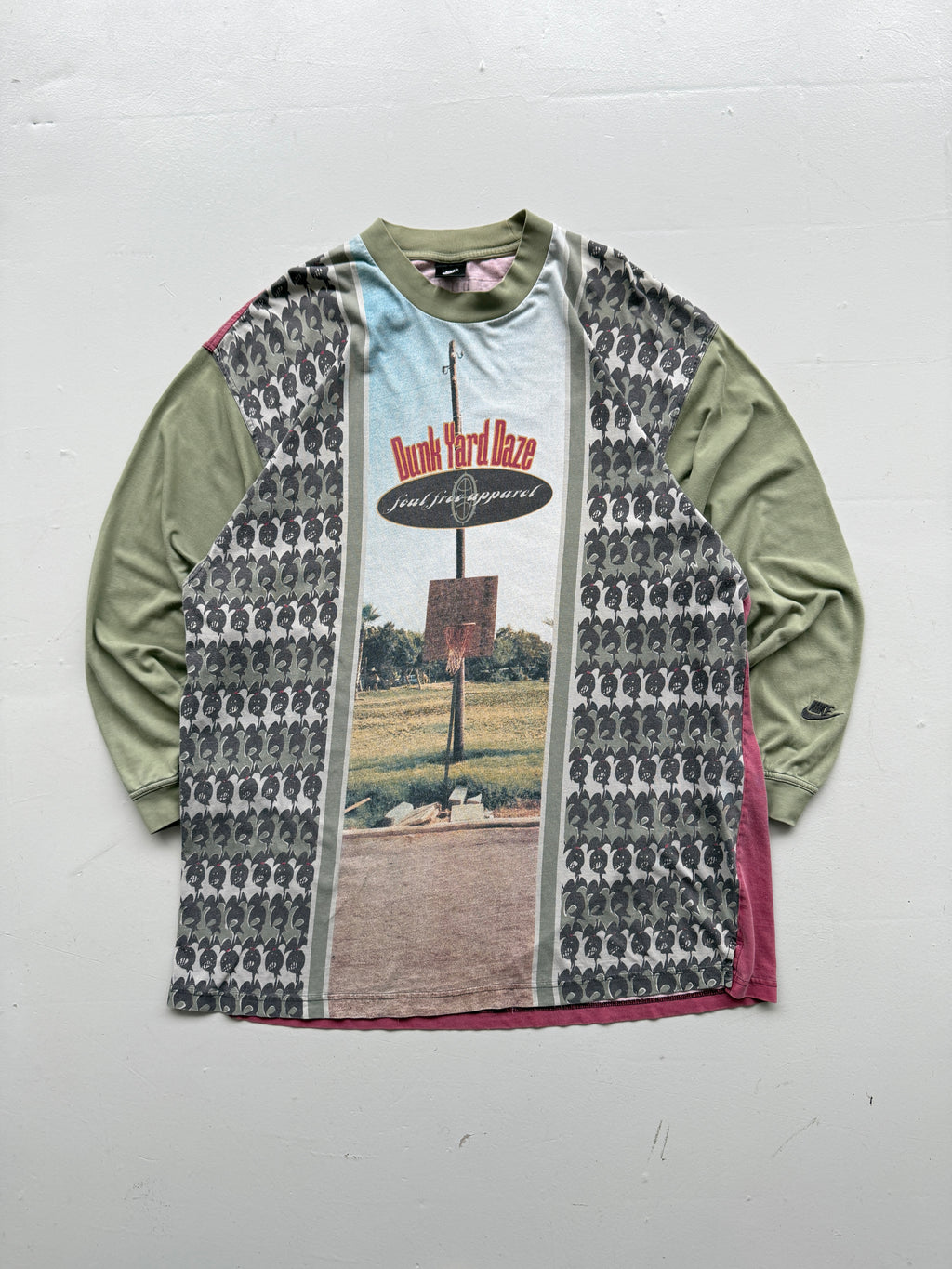 Rare Nike Dunk Yard Daze 90's Vintage Basketball Long Sleeve - XL